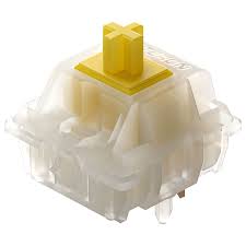 HAND LUBED AND MODDED GATERON MILKY YELLOW PRO LINEAR SWITCH (10 