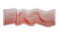 Aiglatson Studio Black Snail Deskmats Red On White