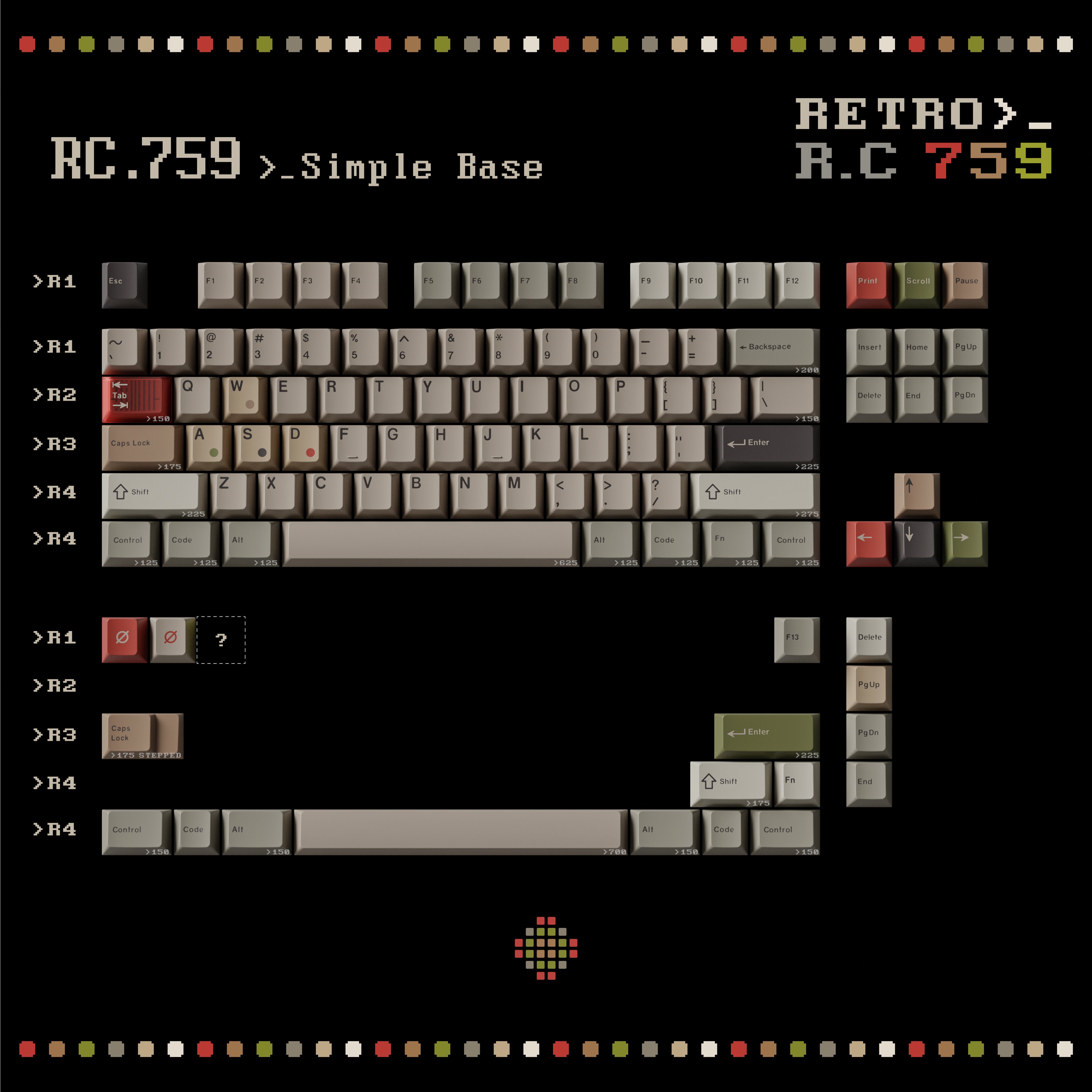 KEYKOBO R.C 759 ABS DOUBLE-SHOT KEYCAP SET PRE-ORDER – UniKeys