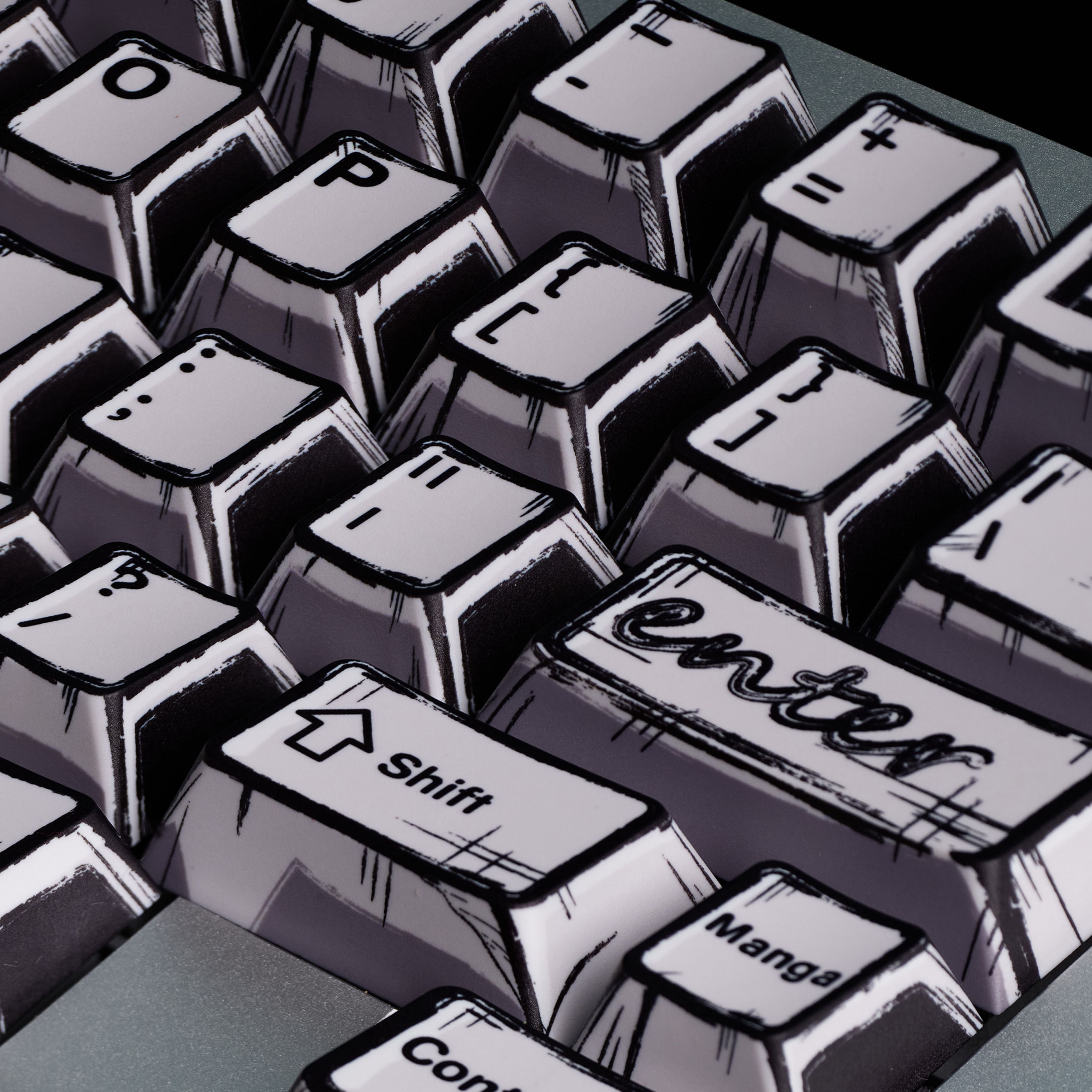 TUT MANGA CHERRY PROFILE KEYCAPS SET