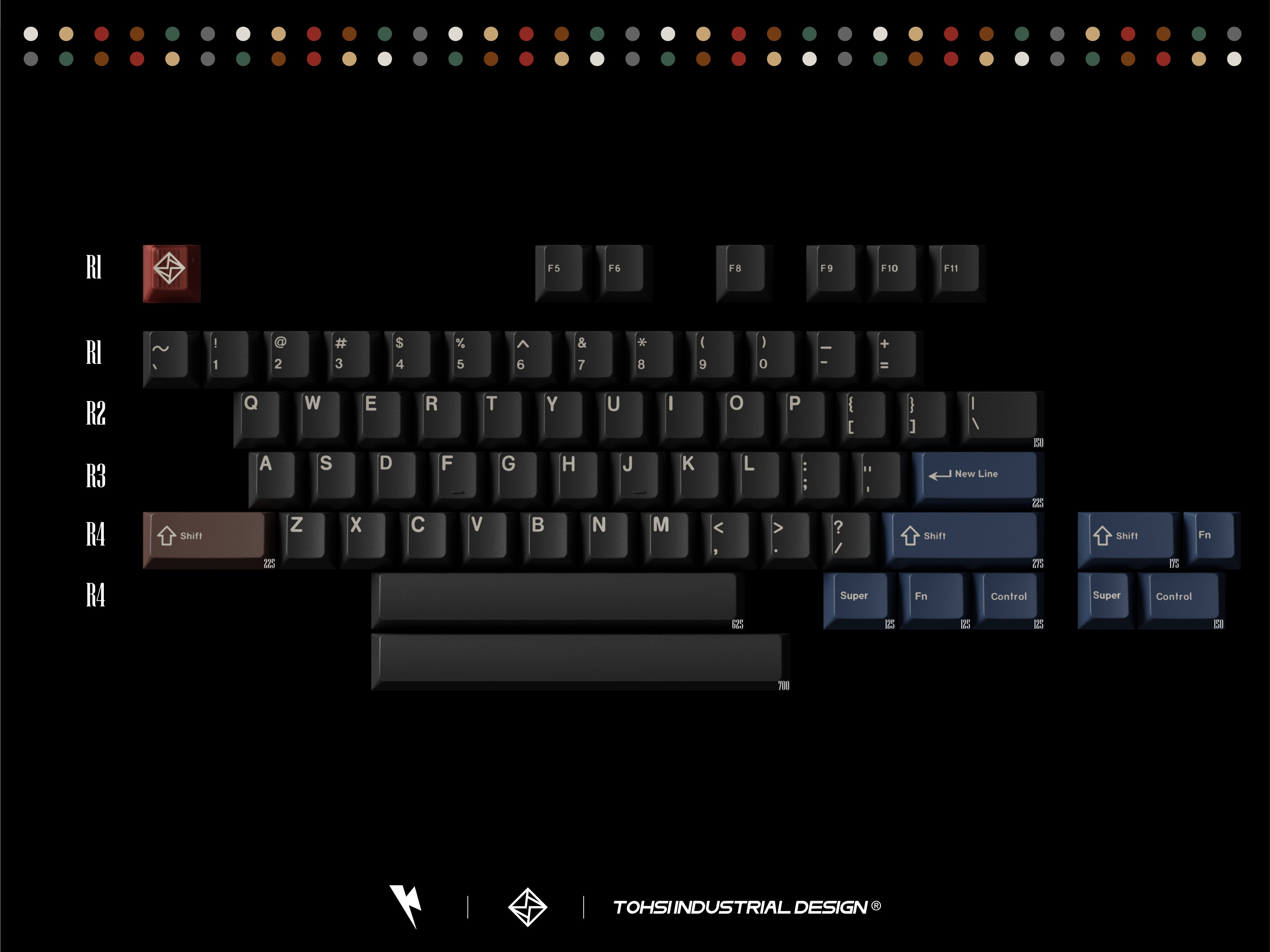 KEYKOBO RETRO MIXED LIGHTS KEYCAP SET R2 INSTOCK EXTRAS