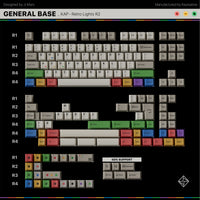 KAP Retro Lights R2 Keycap Set [INSTOCK]