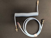 8KHz Braided Aviator Keyboard Cable — Sky Blue, 3m Flex