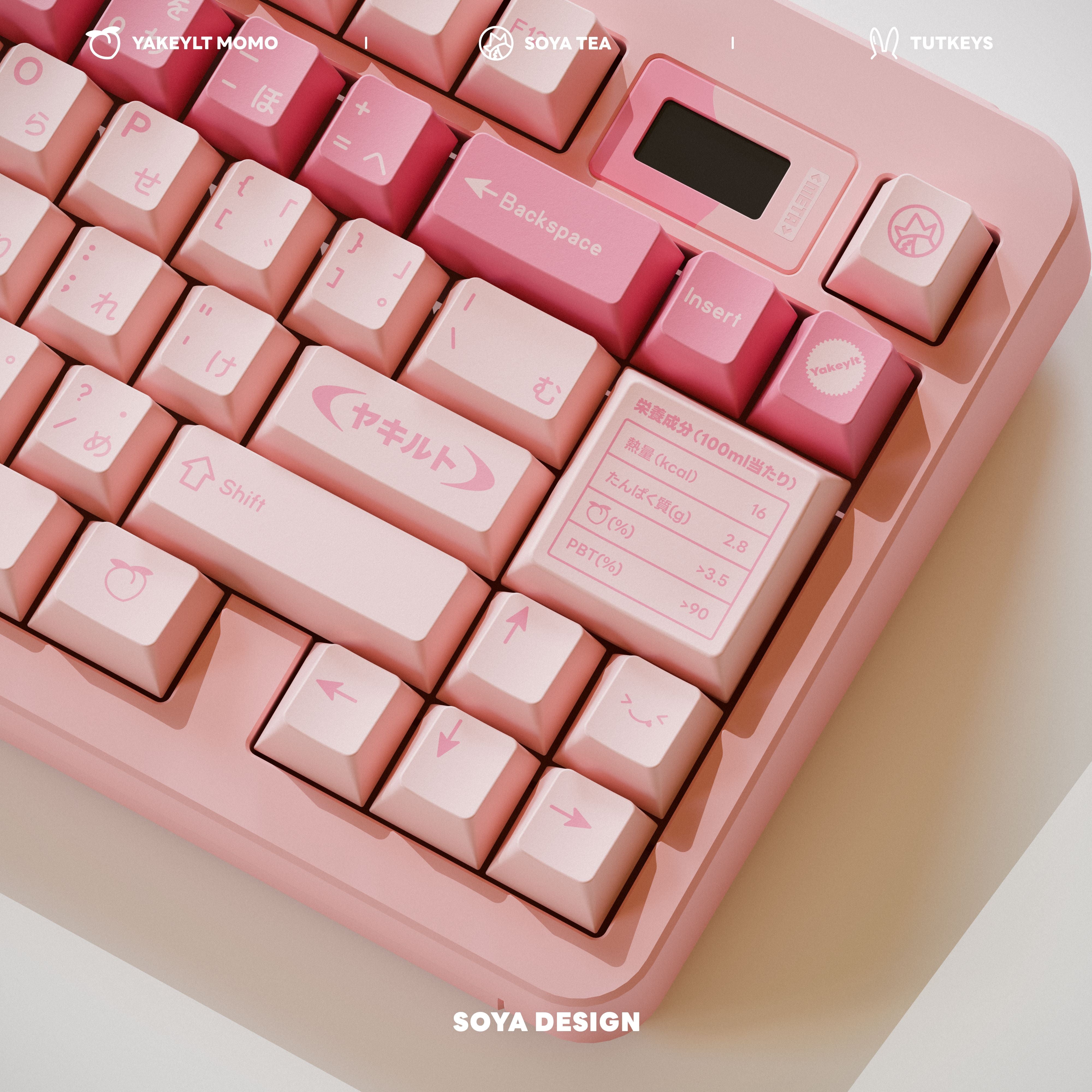 PRE-ORDER TUT YAKEYLT PEACH CHERRY PROFILE KEYCAPS SET