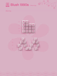 80Retros Blush 1990s PBT Keycap Set
