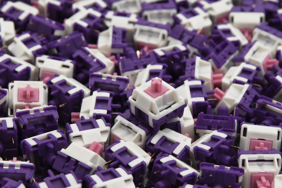 Unikeys x HMX Purple Dawn Linear Switches (10pcs): Factory Lubed for ...