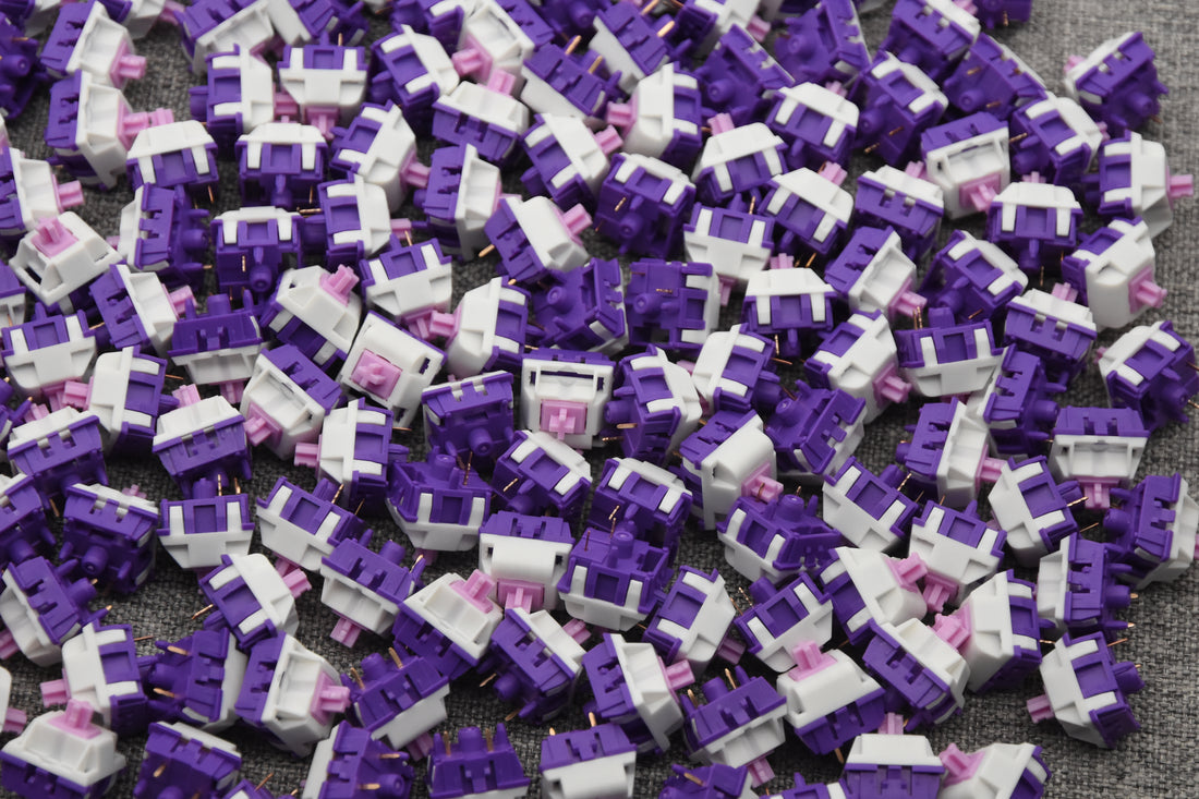 KEYGEEK X UNIKEYS Purple Dawn Linear Switch Factory Lubed Edition (10P ...