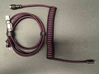 8KHz EVA USB-C Braided Aviator Keyboard Cable — Crystal Purple, 1.85m