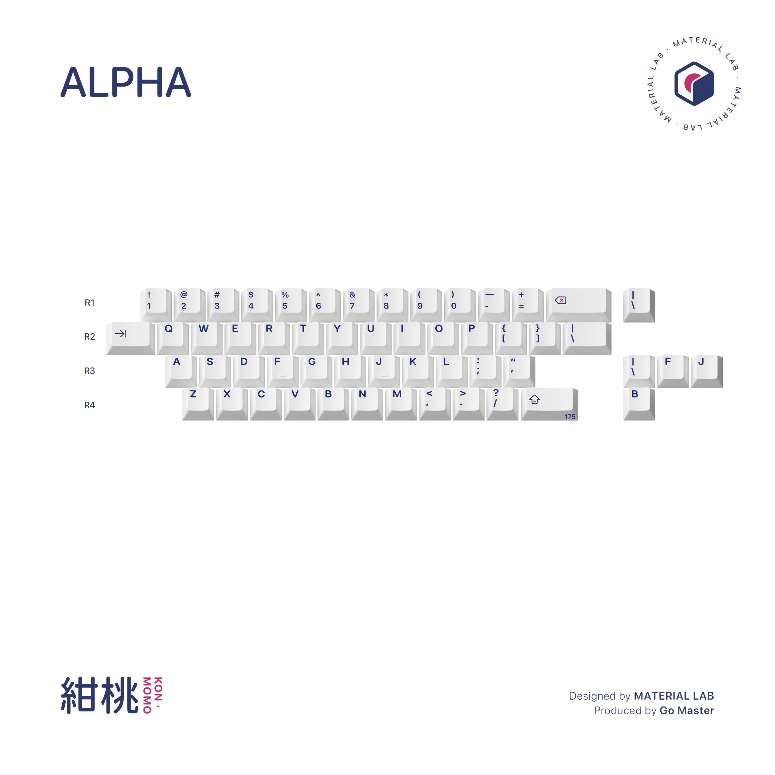 GoMaster Kon Momo R2 PBT Dye-Sub Keycaps (Instock) – UniKeys