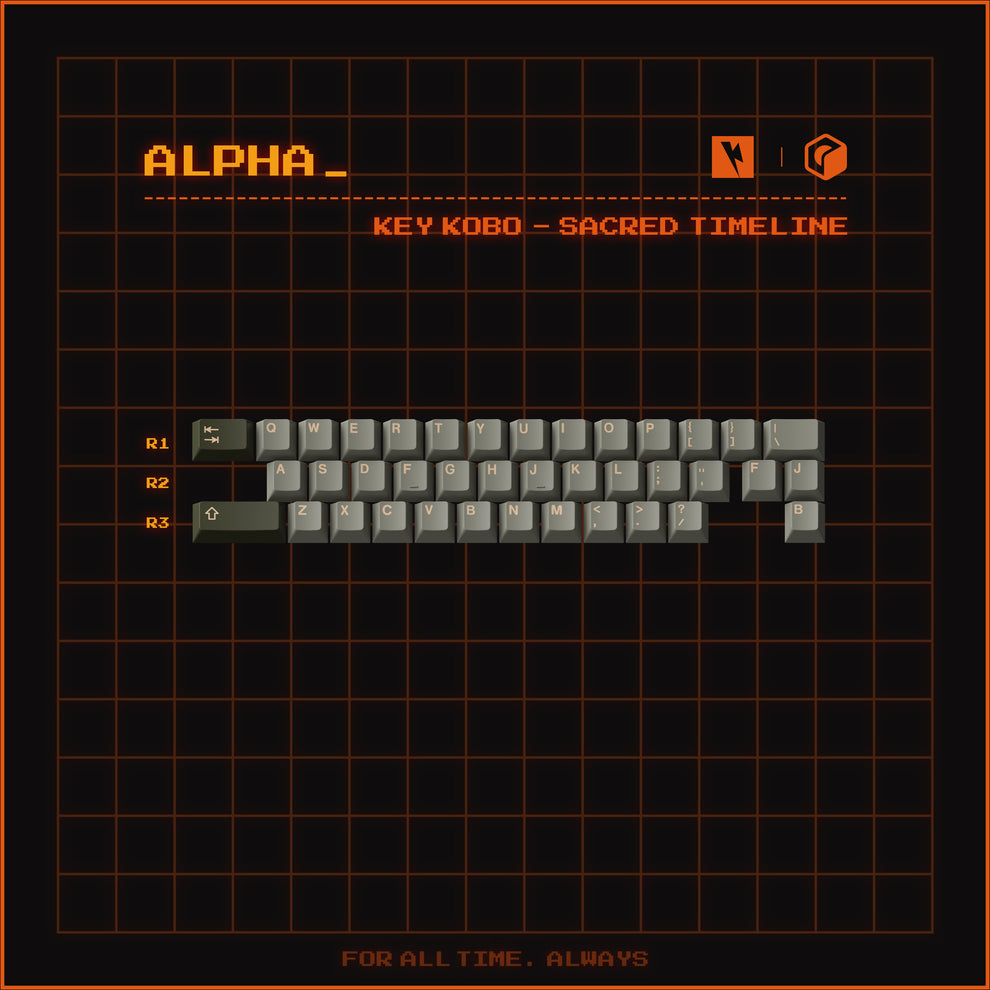 KEYKOBO SACRED TIMELINE ABS DOUBLE-SHOT KEYCAP SET – UniKeys