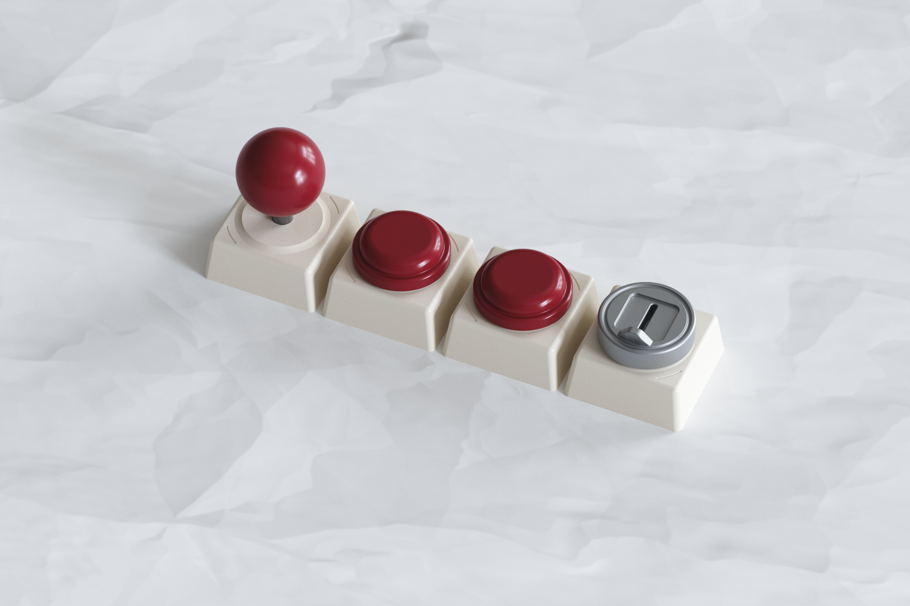 PRE-ORDER 80 RETROS METAL ARTISAN KEYCAP