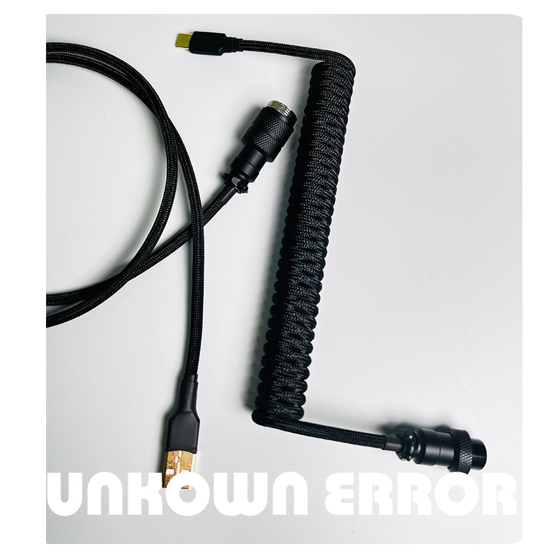 UNKNOWN ERROR COILED ARTISAN CABLE-BLACK