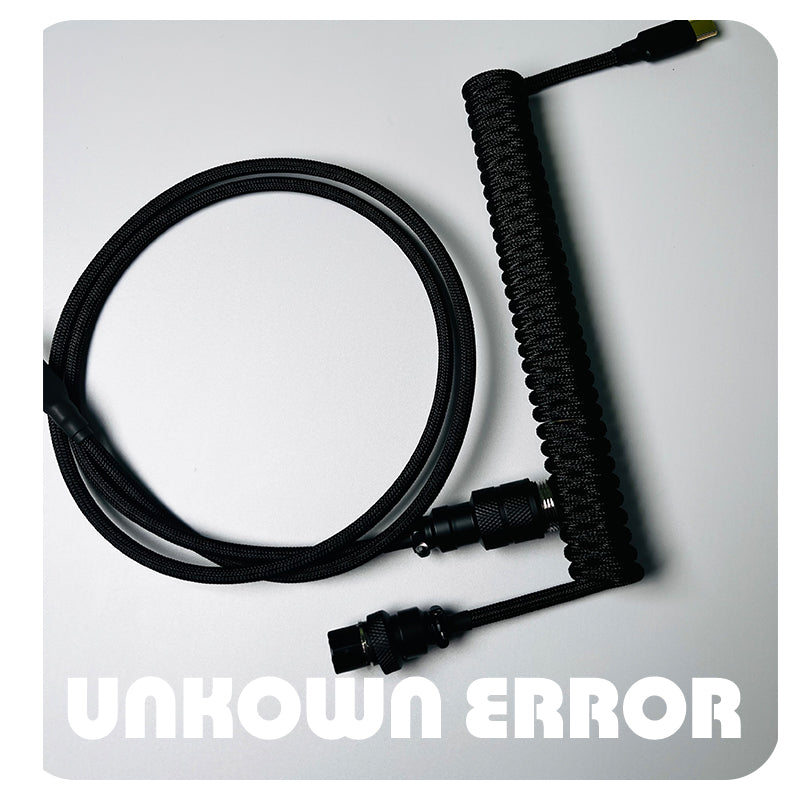UNKNOWN ERROR COILED ARTISAN CABLE-BLACK