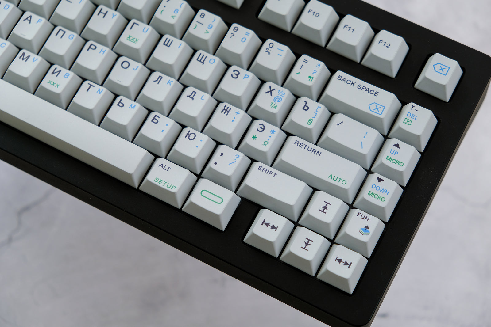 SHENPO CONCRETE GREY CHERRY PROFILE PBT KEYCAP