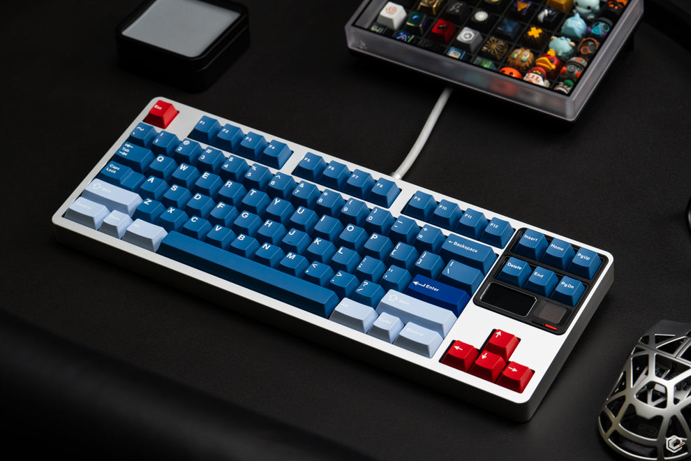 KEYKOBO R.W.B ABS Double Shot Keycap Set - Durable, Vibrant, and ...