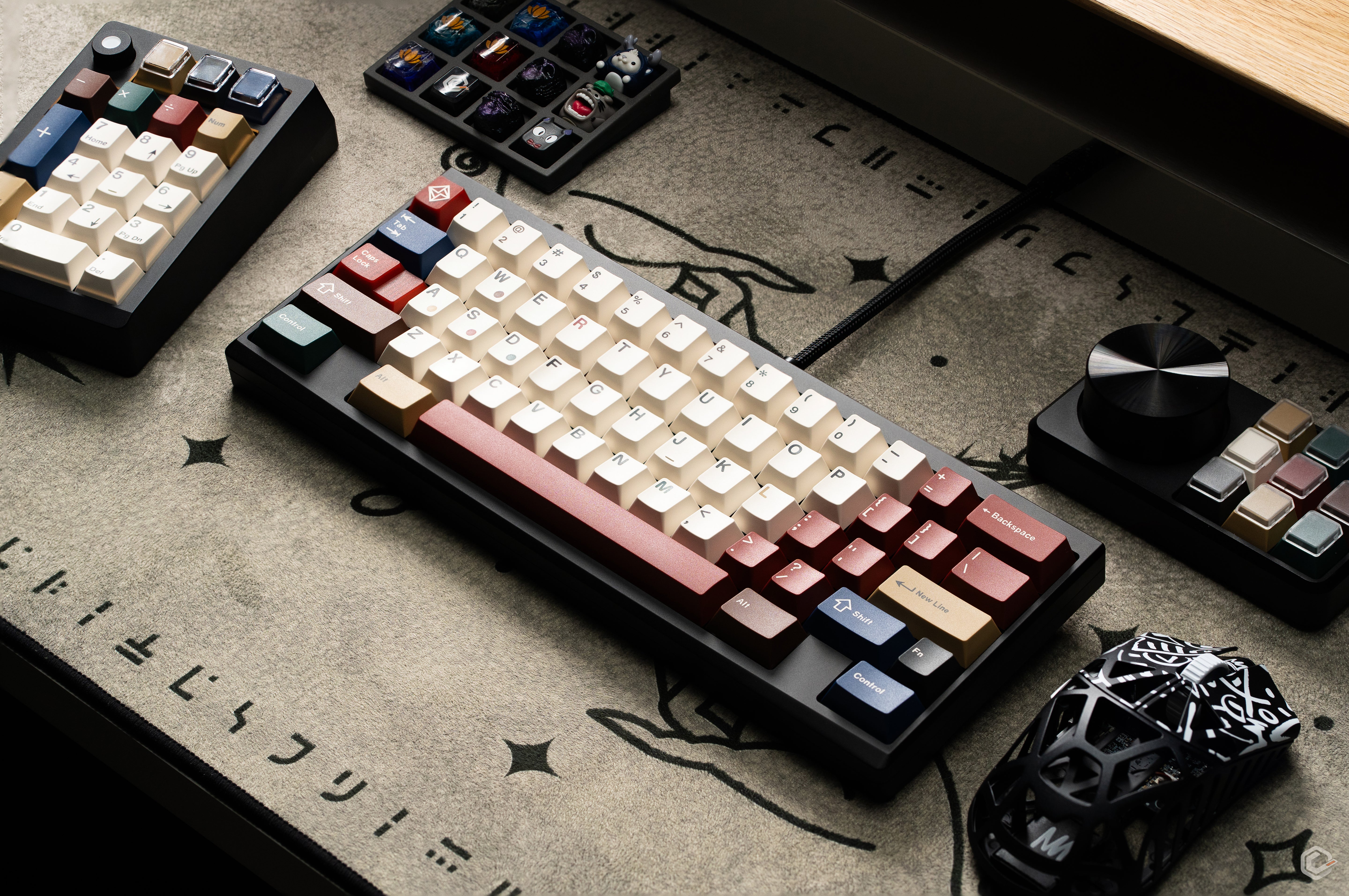 KEYKOBO RETRO MIXED LIGHTS KEYCAP SET R2 INSTOCK EXTRAS