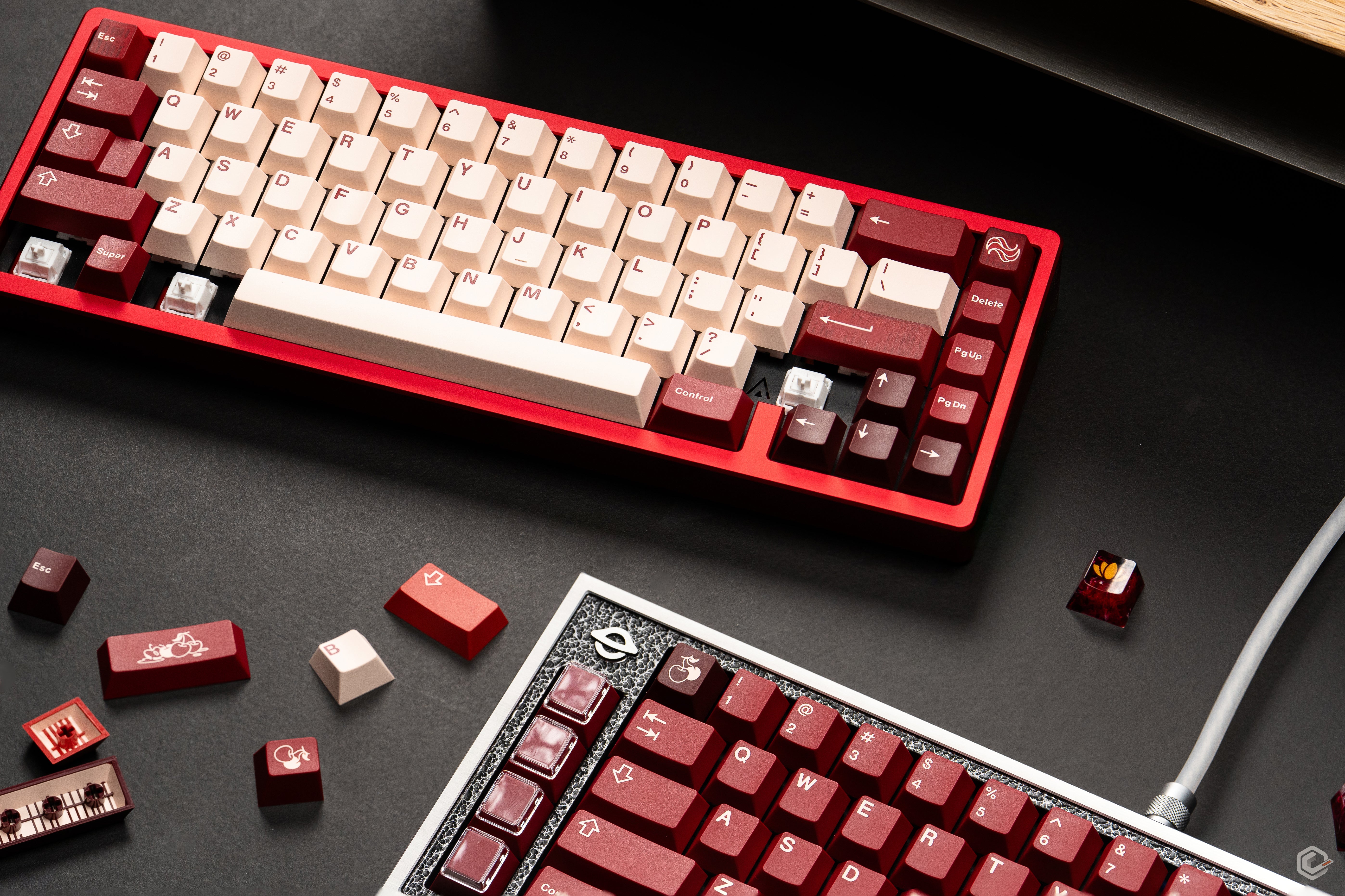 KEYKOBO CHERRIES ABS DOUBLE-SHOT KEYCAP SET