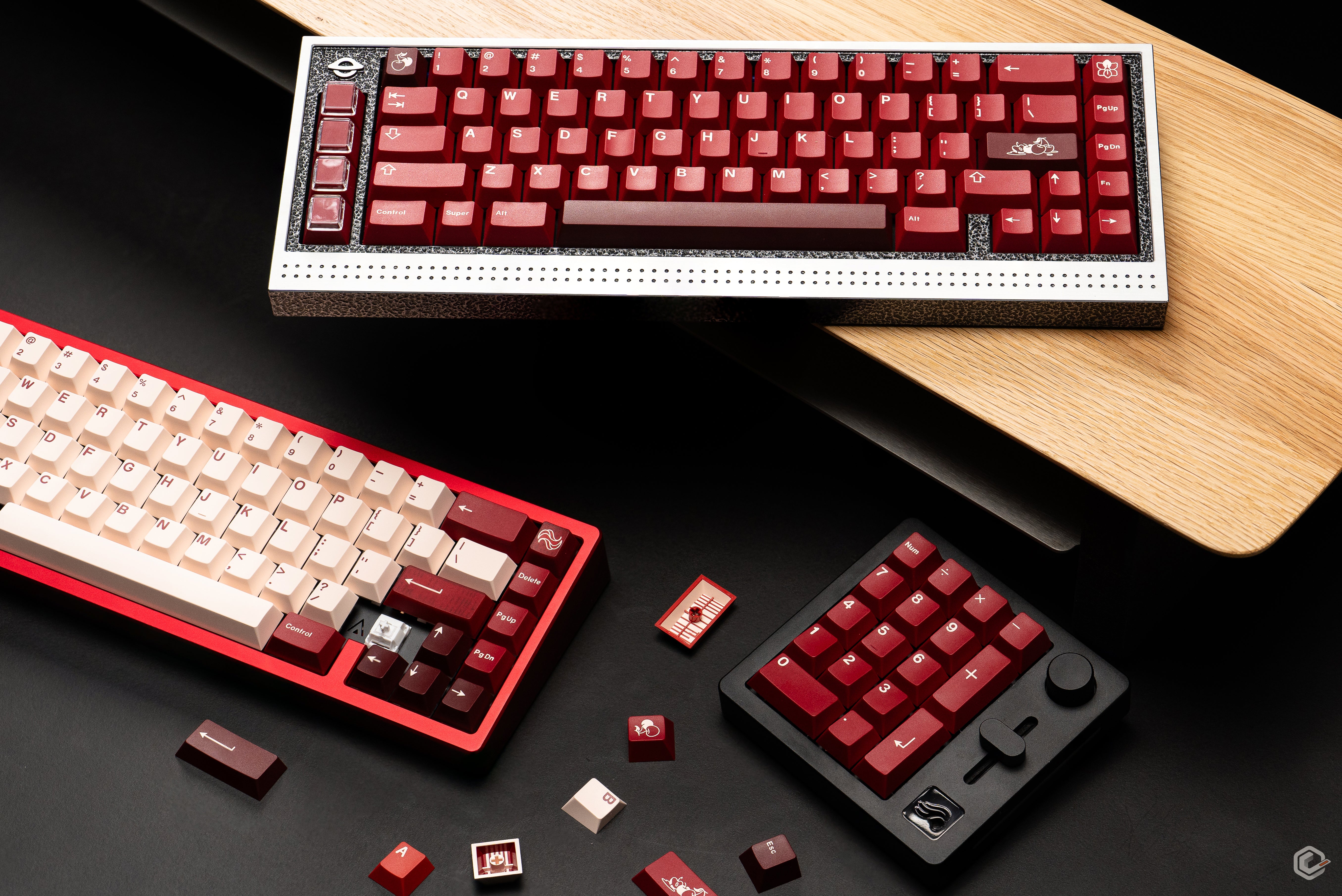 KEYKOBO CHERRIES ABS DOUBLE-SHOT KEYCAP SET