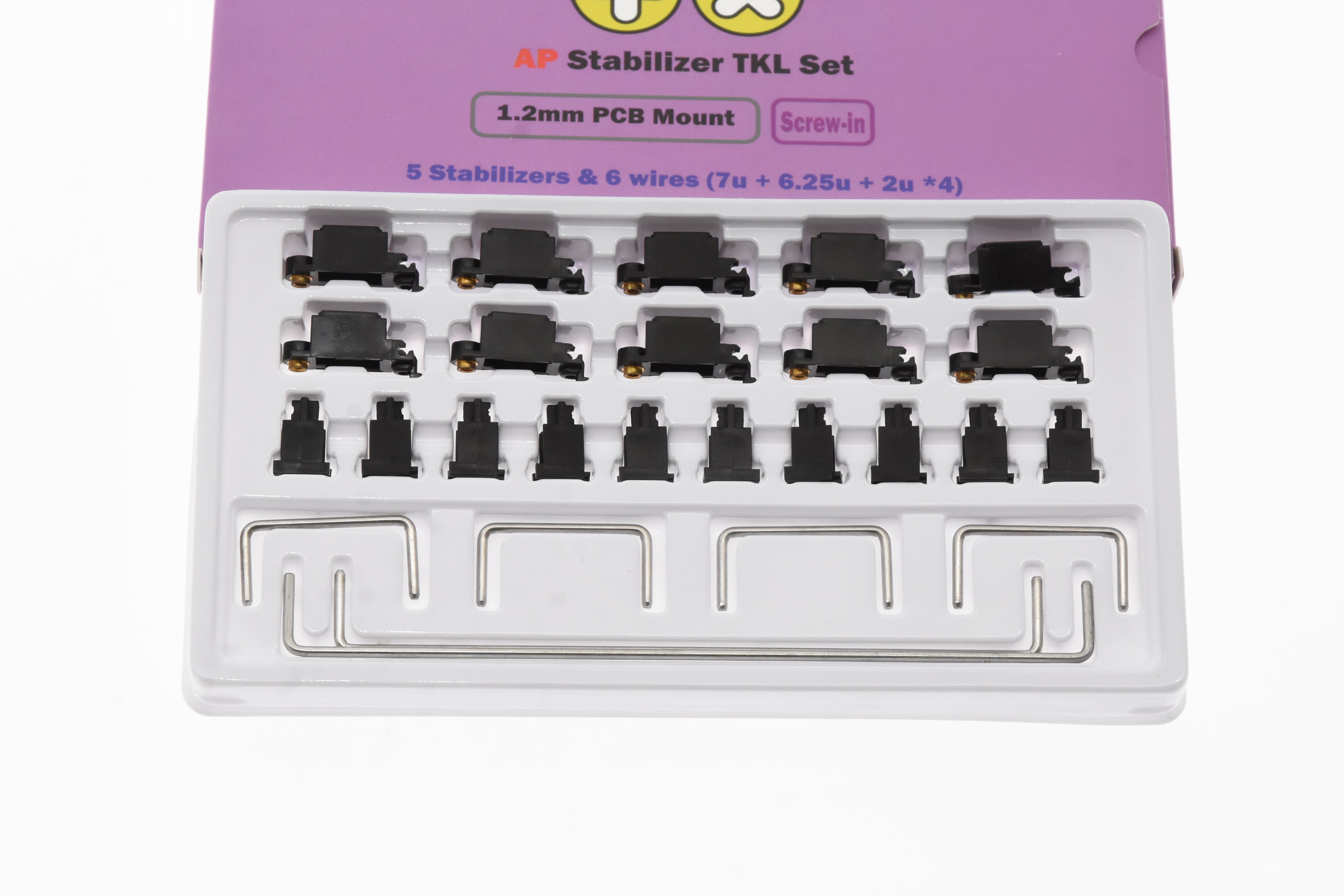 TX AP Stabilizers 1.2mm PCB Mount Clip-in TKL Kit - Thumbnail 3