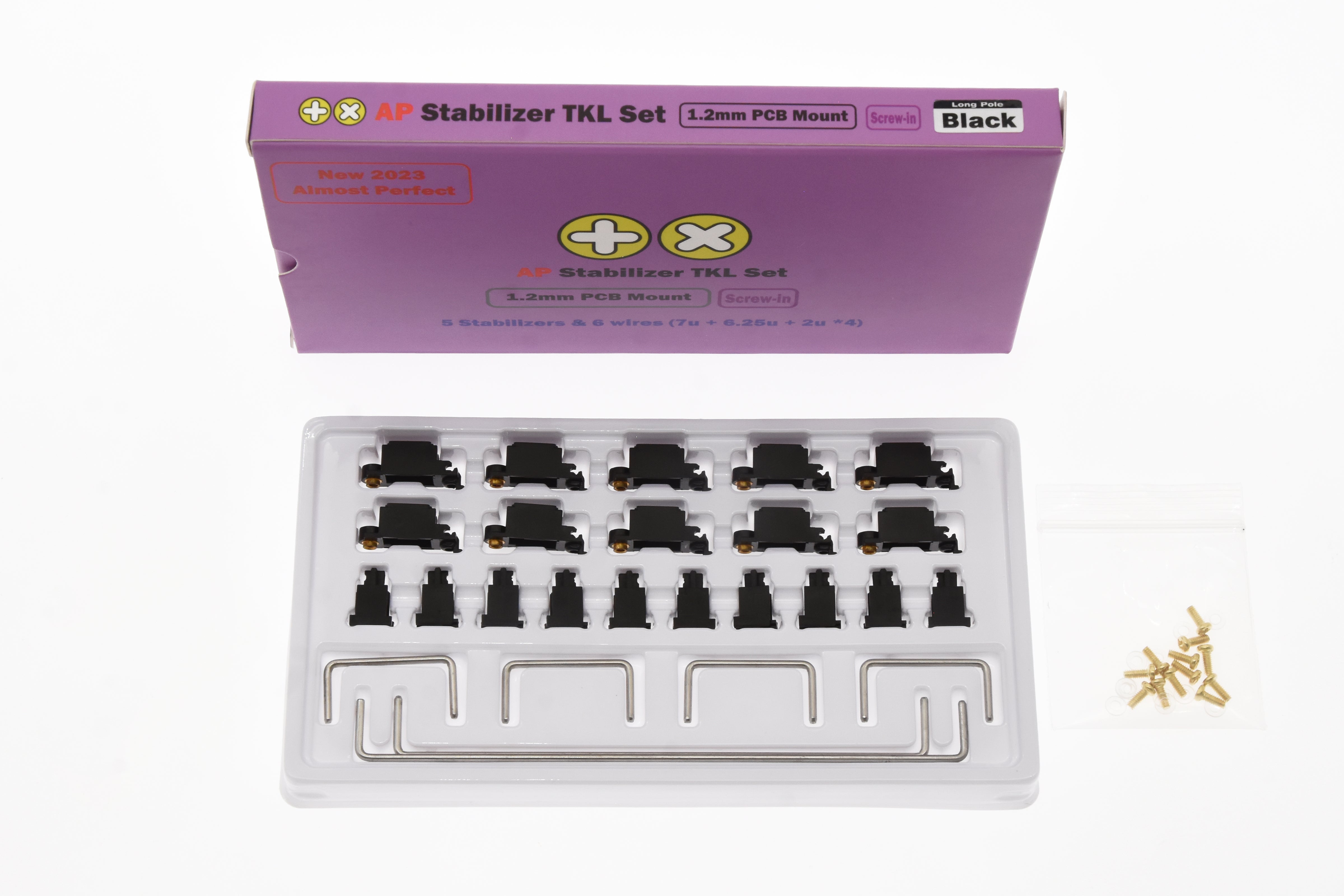 TX AP Stabilizers 1.2mm PCB Mount Clip-in TKL Kit