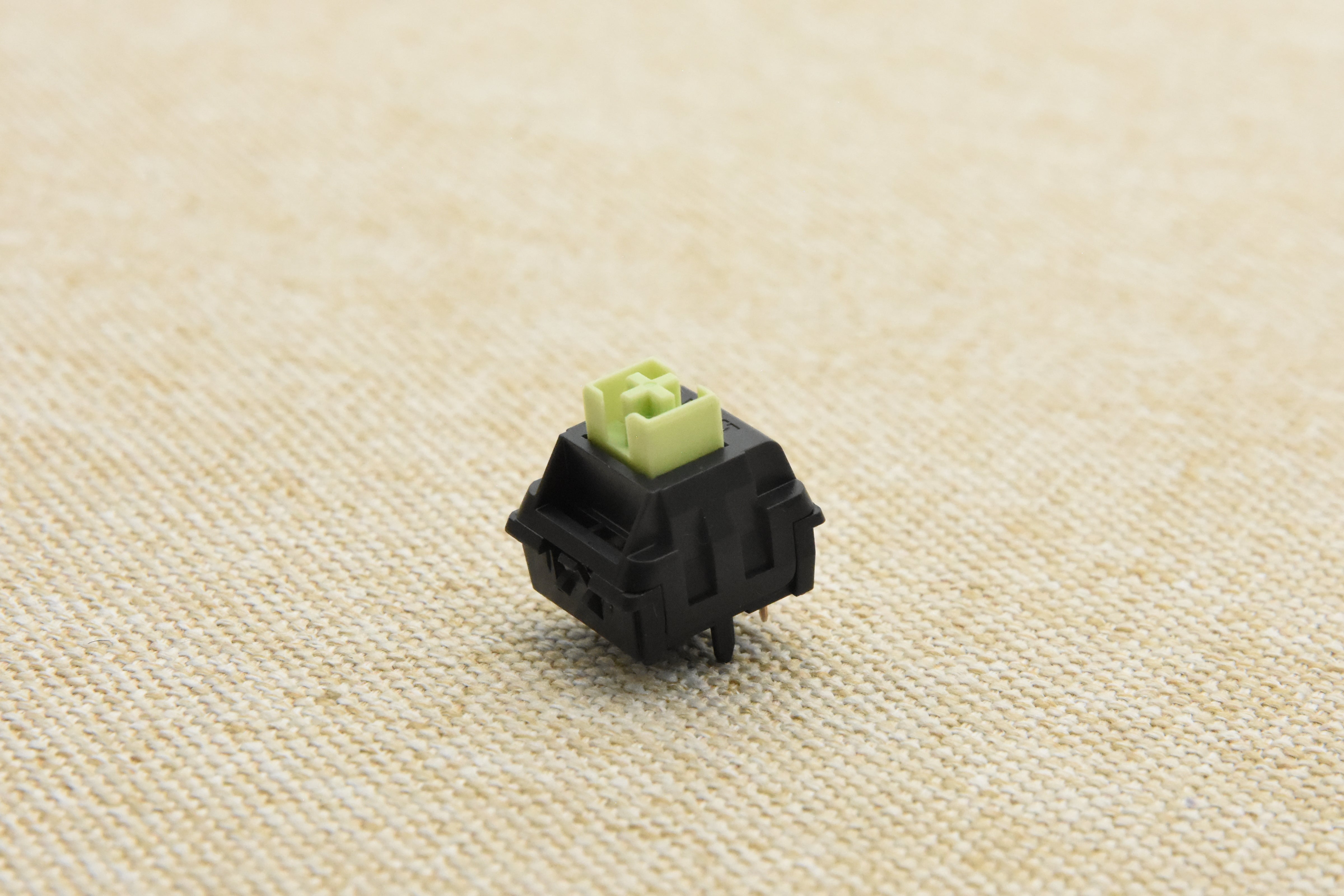 WEKT XCJZ GREEN MUSTARD W LINEAR SWITCH FACTORY LUBED (10 PCS)