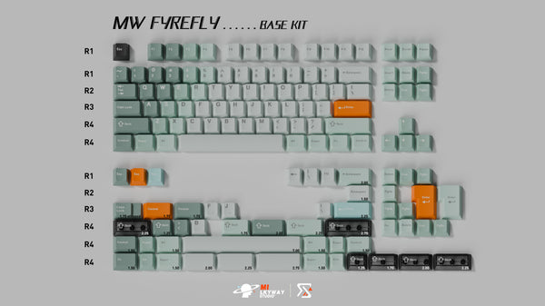 MW FYREFLY PBT DOUBLE-SHOT KEYCAP SET INSTOCK – UniKeys