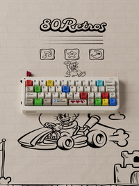 80 Retros GB40 Game 1985 mechanical keyboard front view
