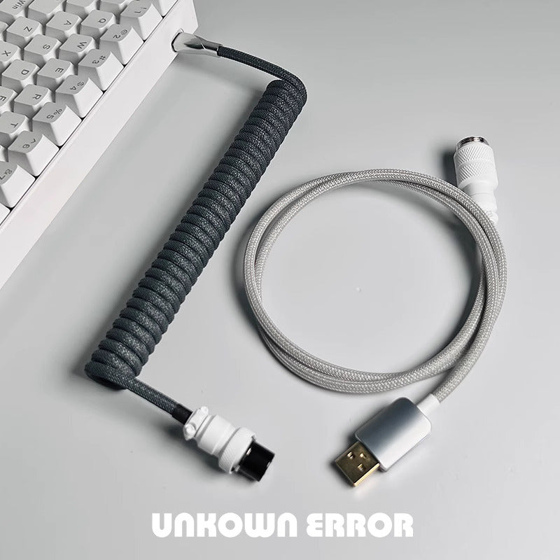 UNKNOWN ERROR COILED ARTISAN CABLE-GREY WHITE