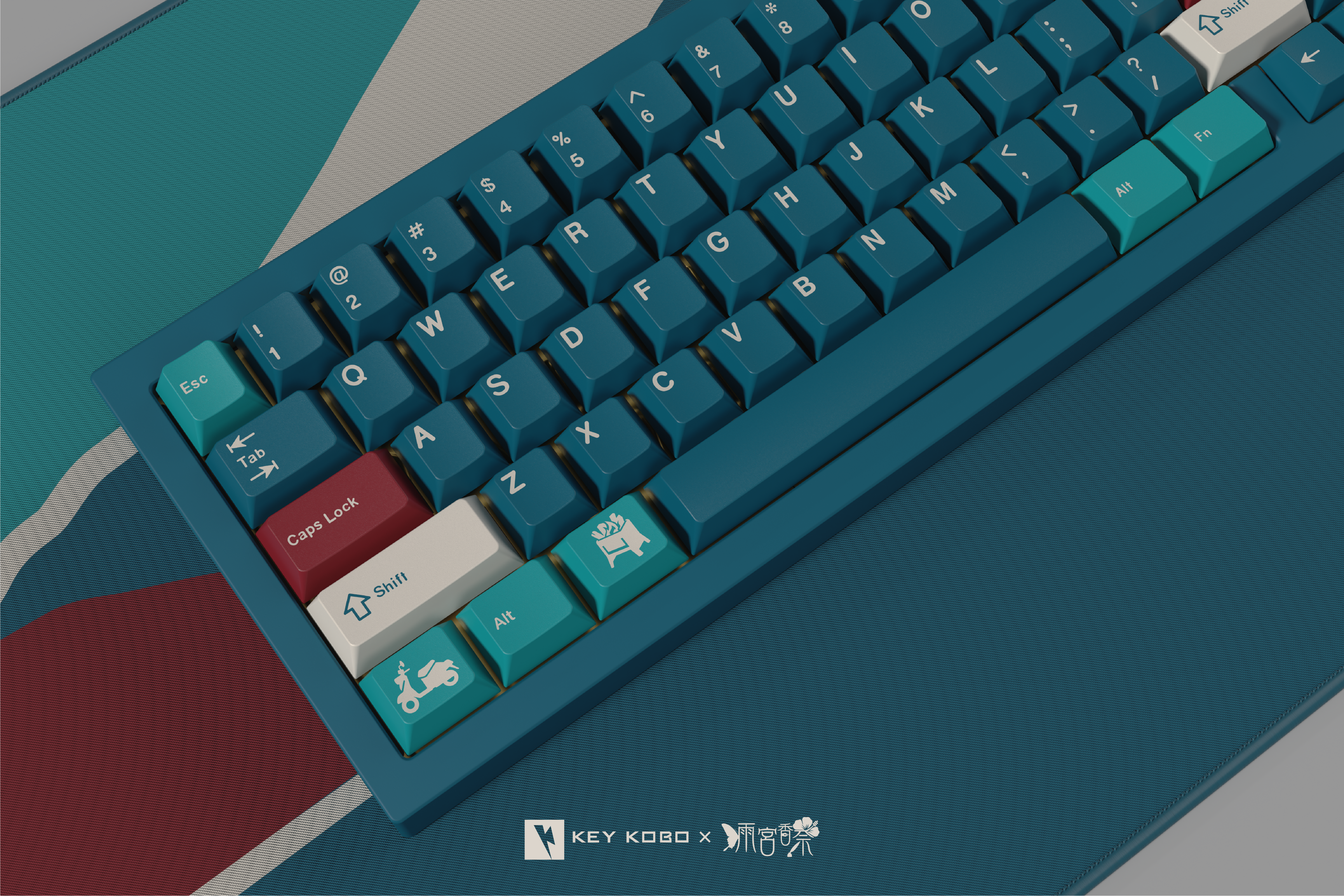 KEYKOBO MOTOSU LAKE ABS DOUBLE SHOT KEYCAP SET