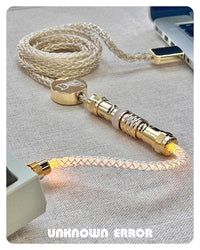 UNKNOWN ERROR COILED ARTISAN CABLE-OCC GOLD SPARKLE