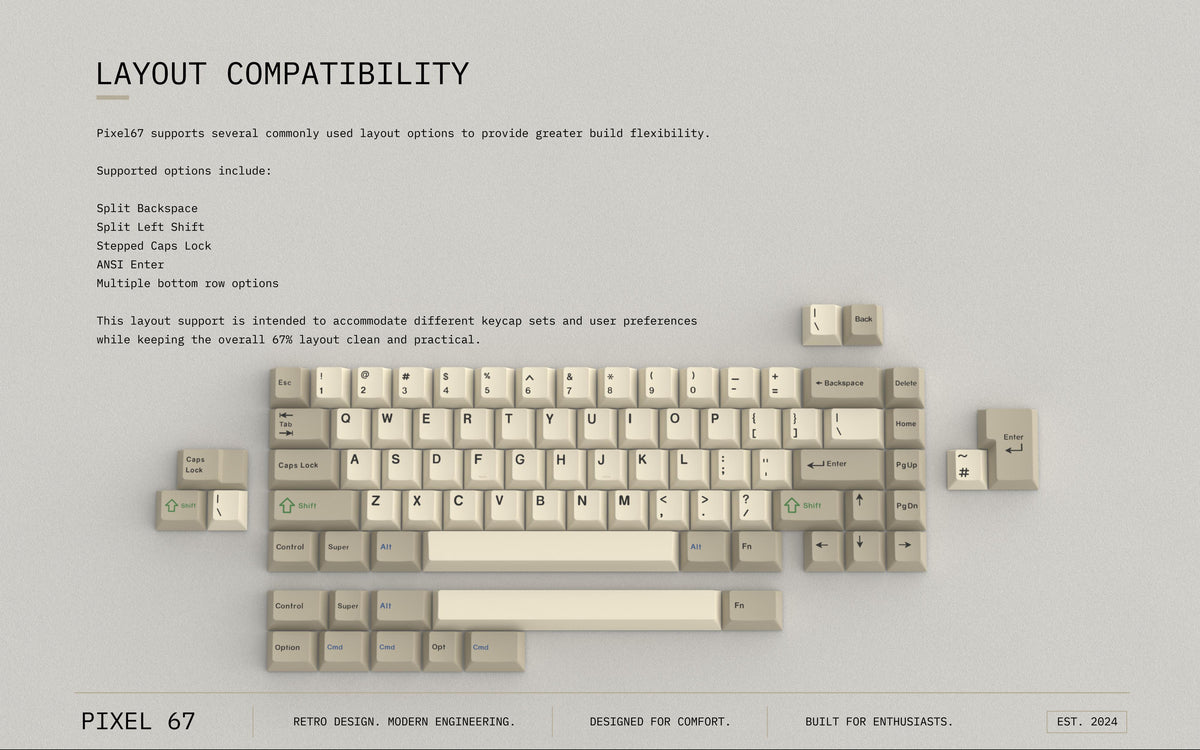 Pixtendo Pixel 67 Wireless Keyboard - Pre-Order – UniKeys