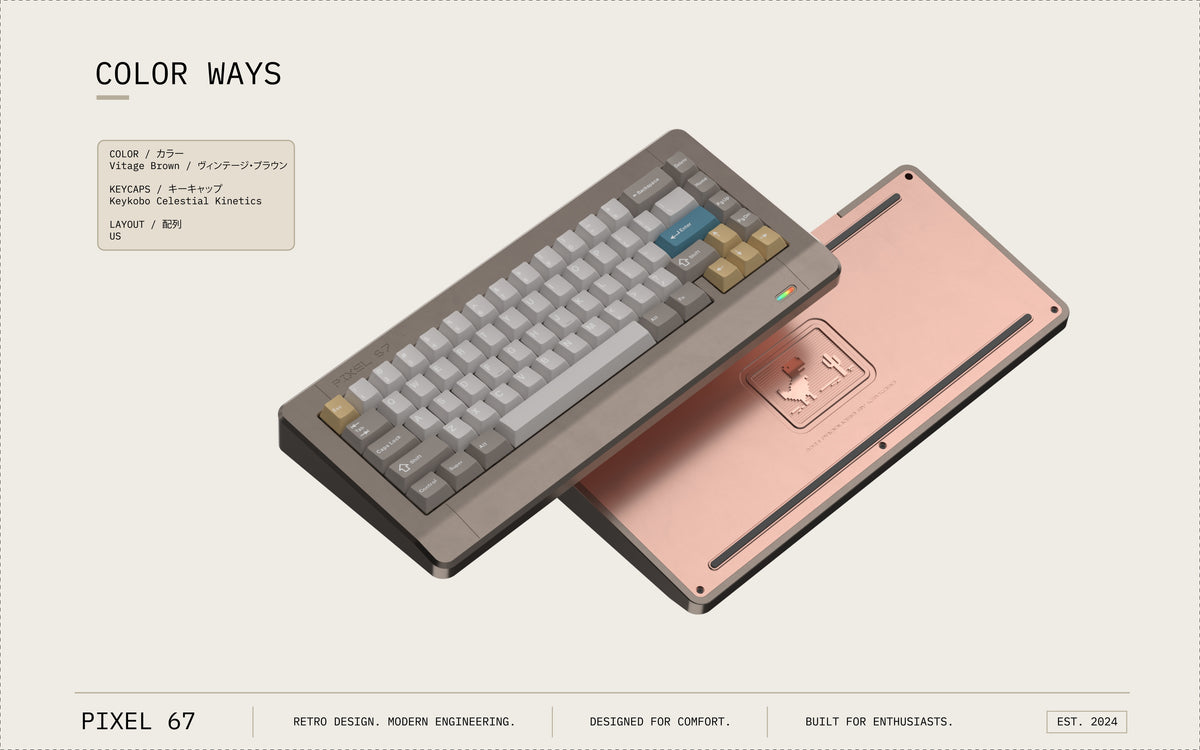 Pixtendo Pixel 67 Wireless Keyboard - Pre-Order – UniKeys