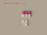 KEYKOBO Lilies Of The Valley ABS Double-Shot Keycap Set (Instock)