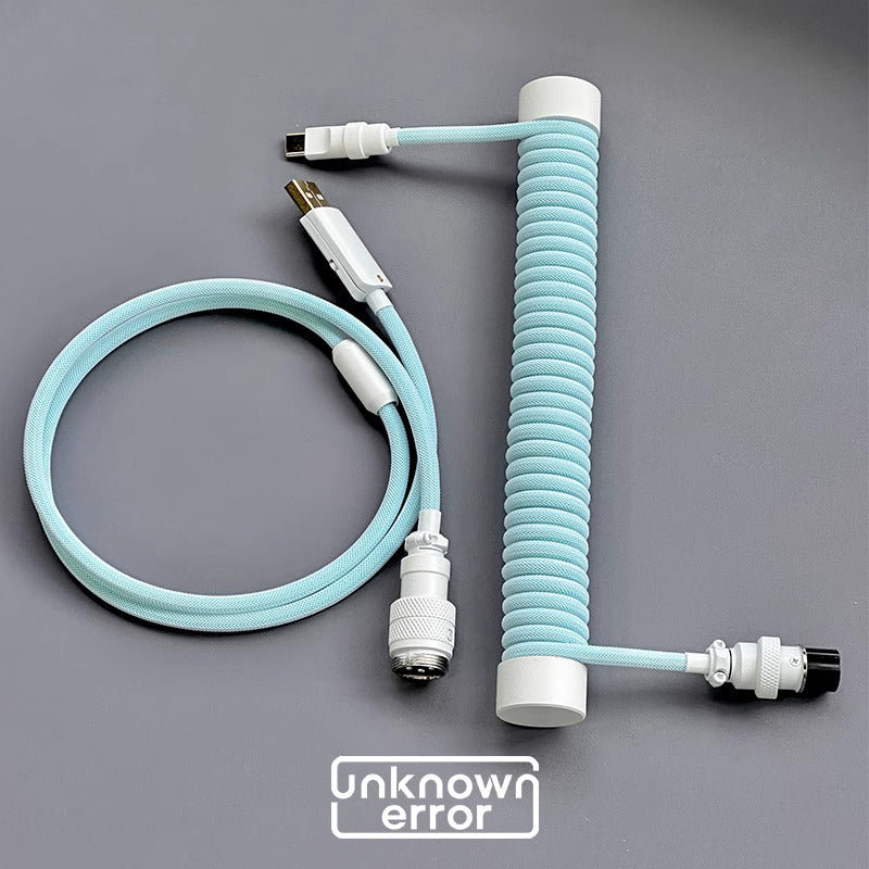 UNKNOWN ERROR COILED ARTISAN CABLE-TIFFANY BLUE