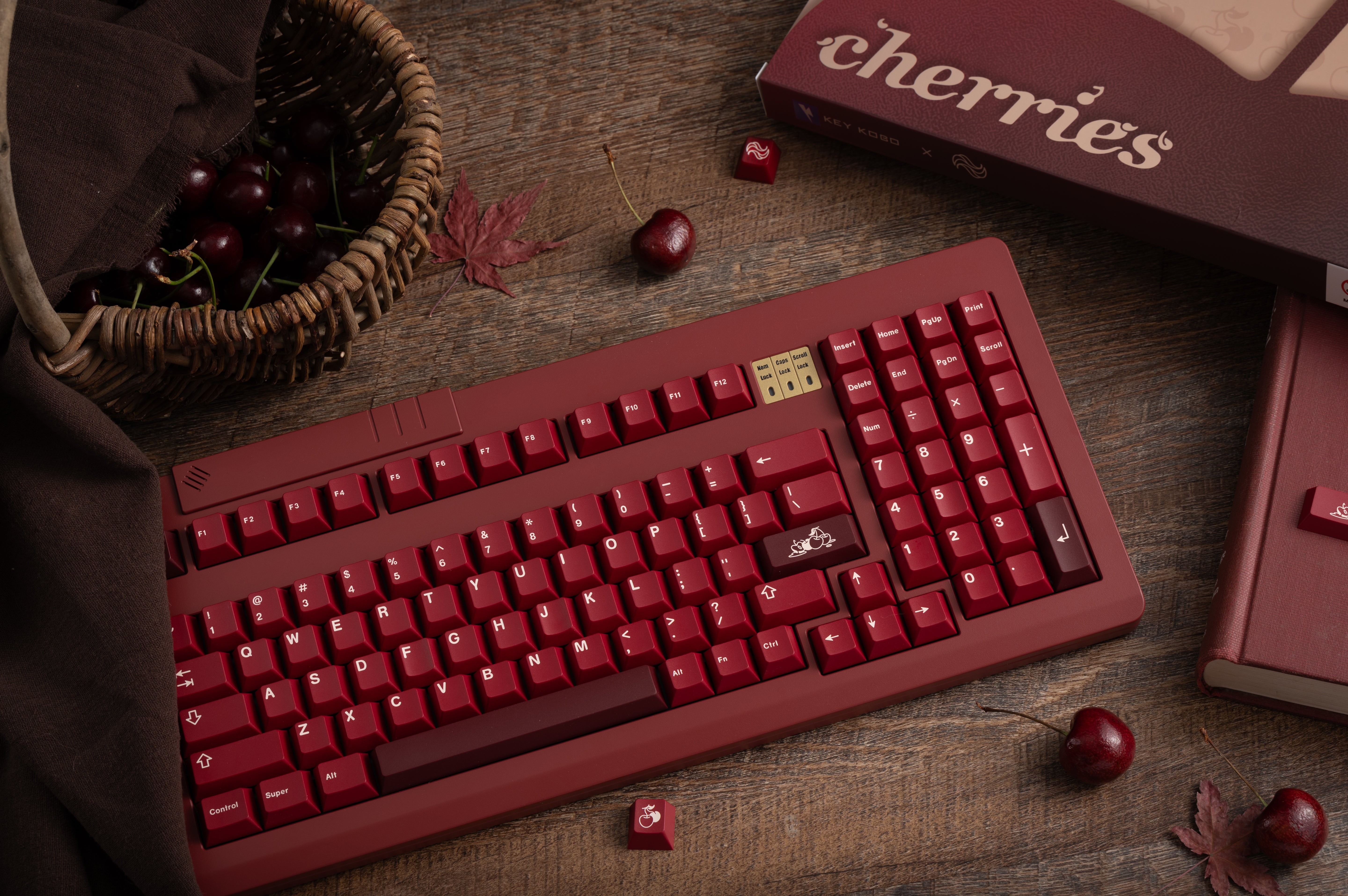 KEYKOBO CHERRIES ABS DOUBLE-SHOT KEYCAP SET