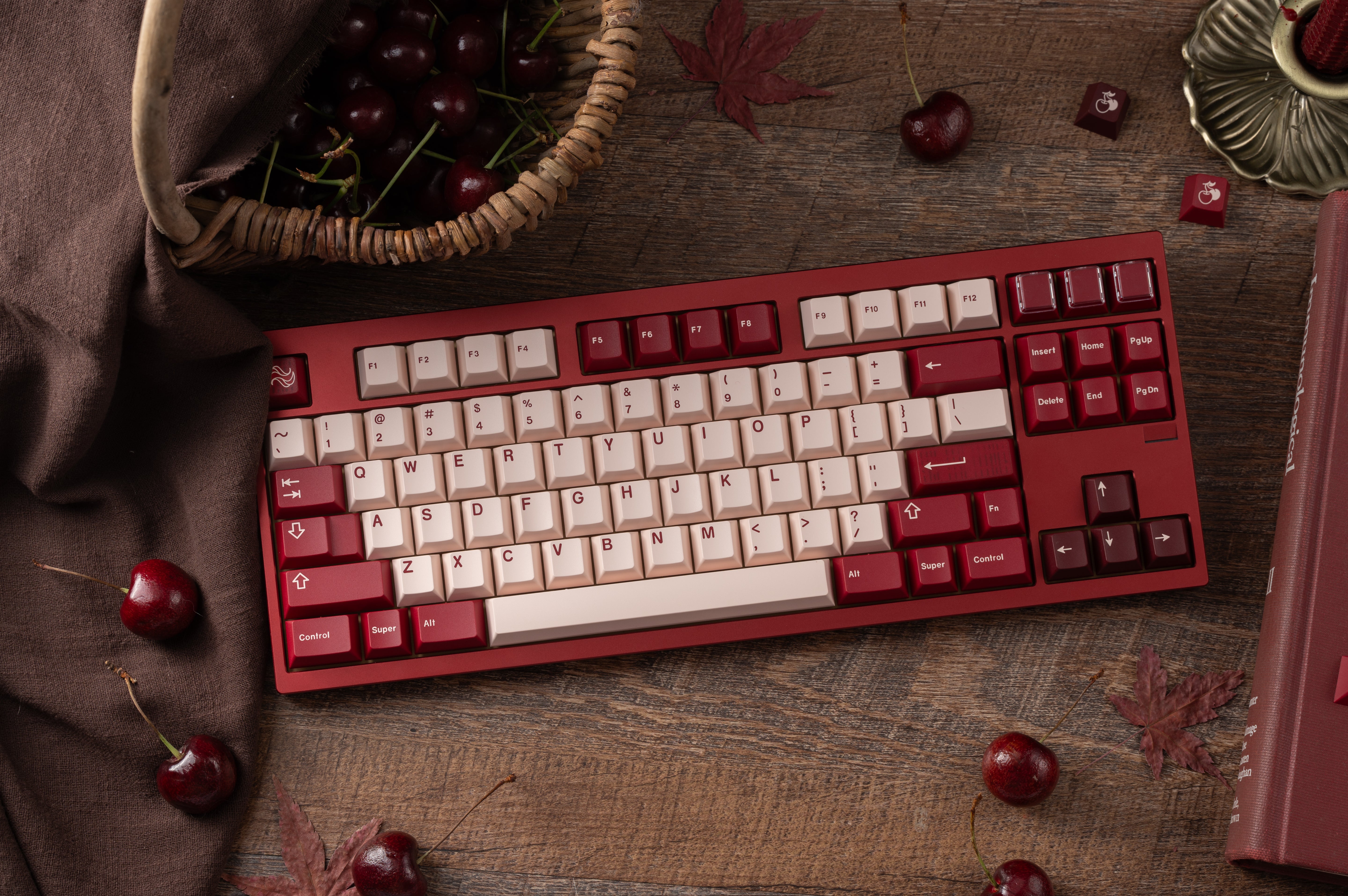 KEYKOBO CHERRIES ABS DOUBLE-SHOT KEYCAP SET