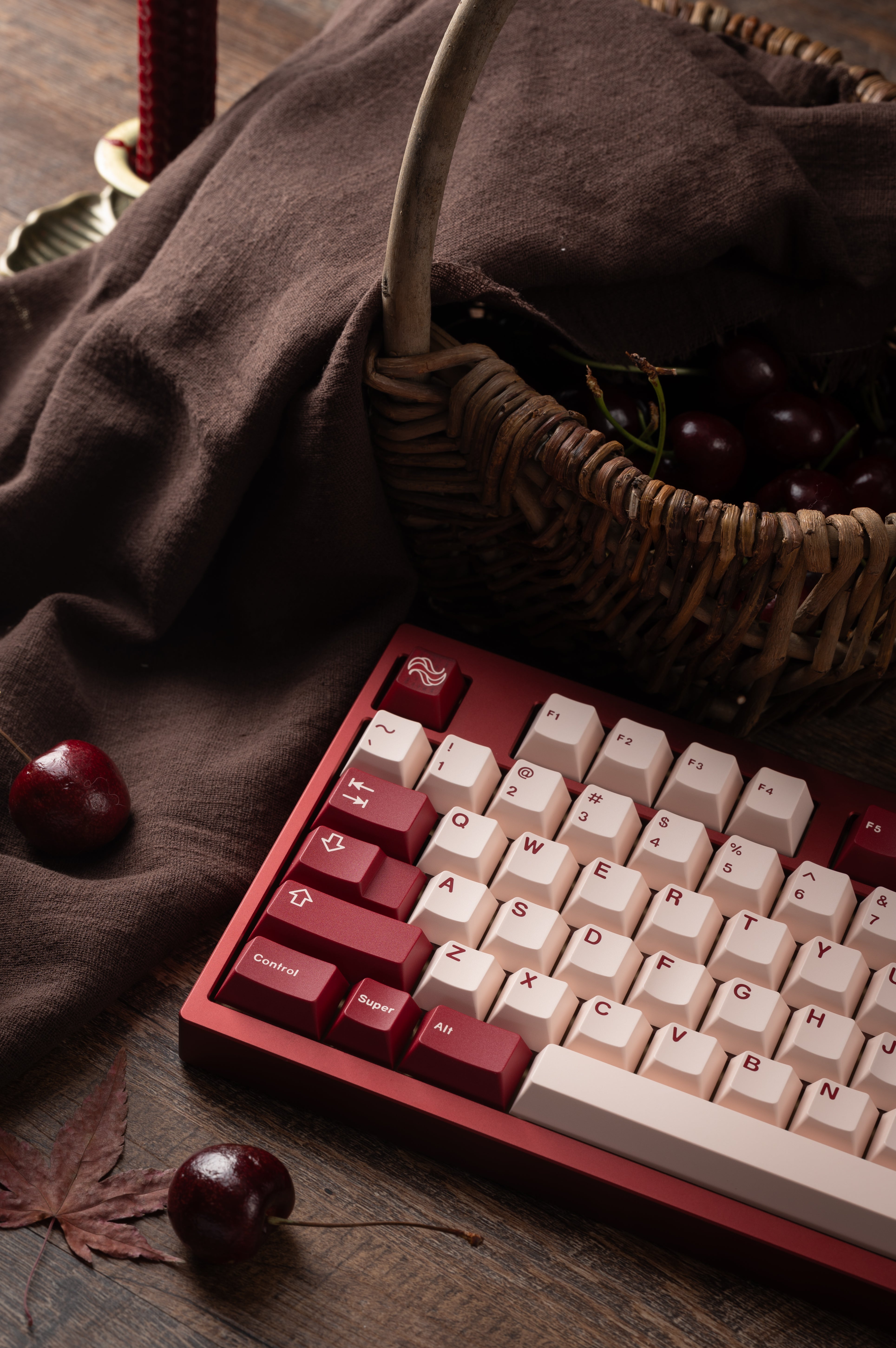 KEYKOBO CHERRIES ABS DOUBLE-SHOT KEYCAP SET