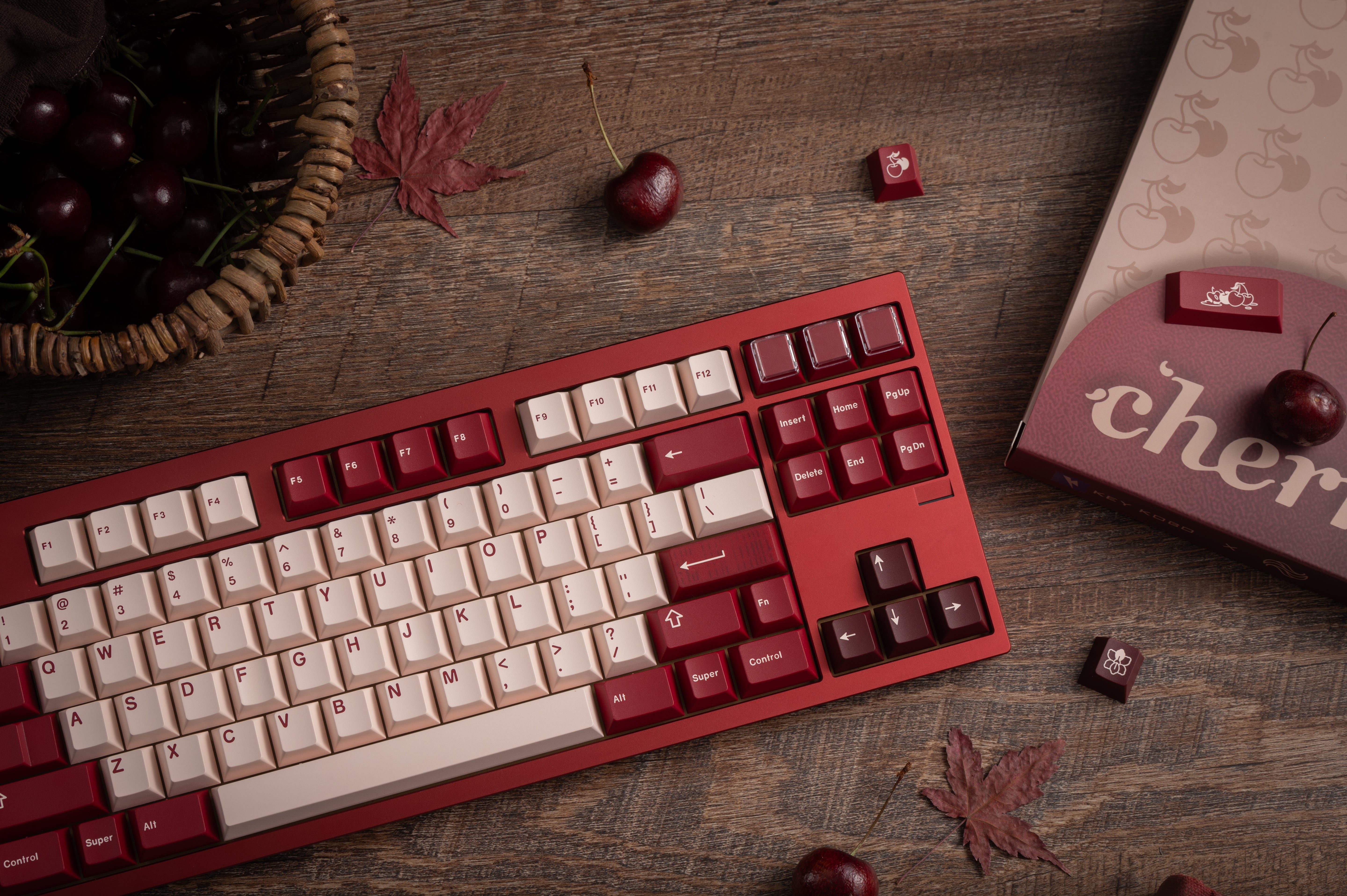 KEYKOBO CHERRIES ABS DOUBLE-SHOT KEYCAP SET