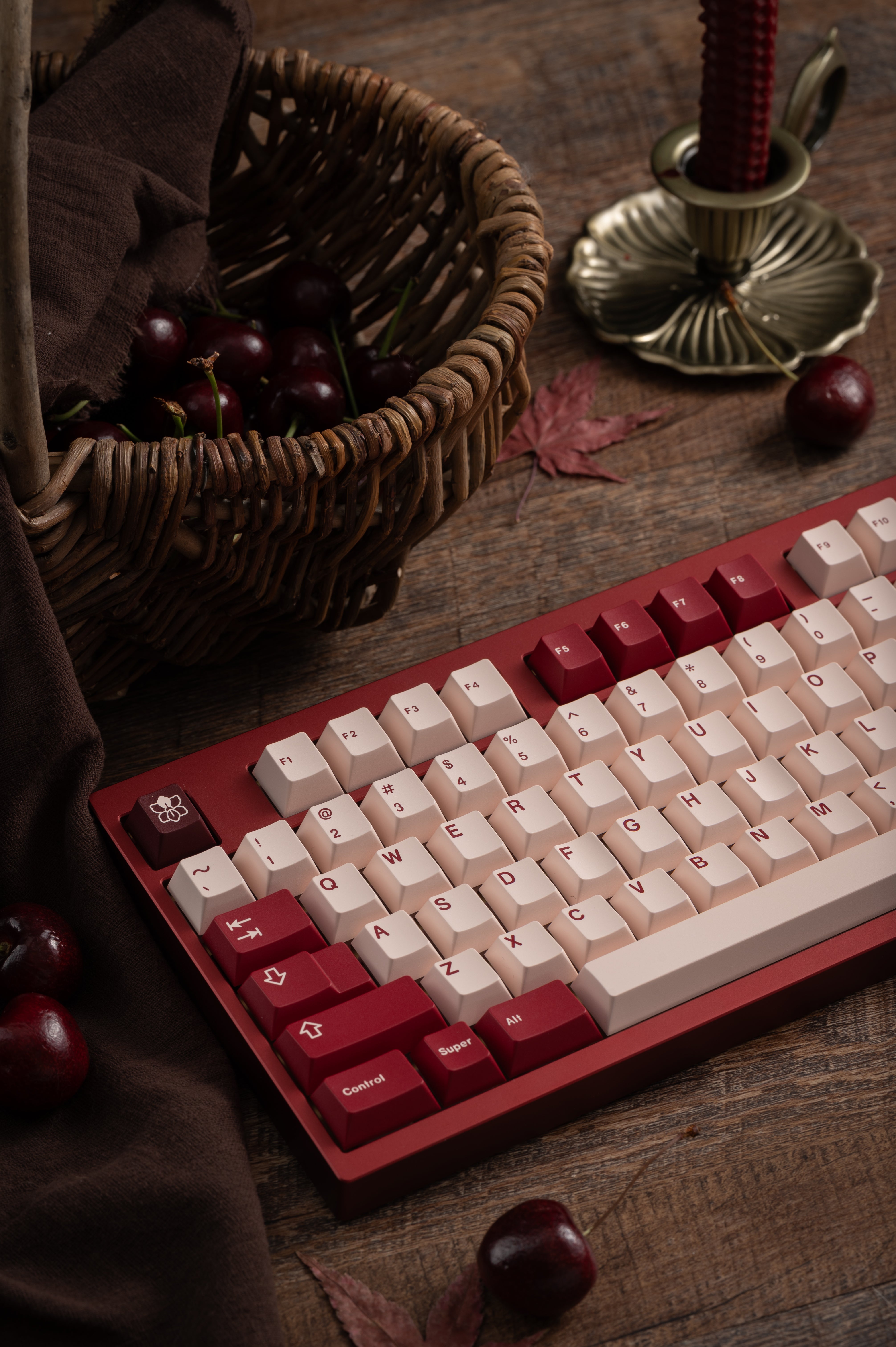 KEYKOBO CHERRIES ABS DOUBLE-SHOT KEYCAP SET