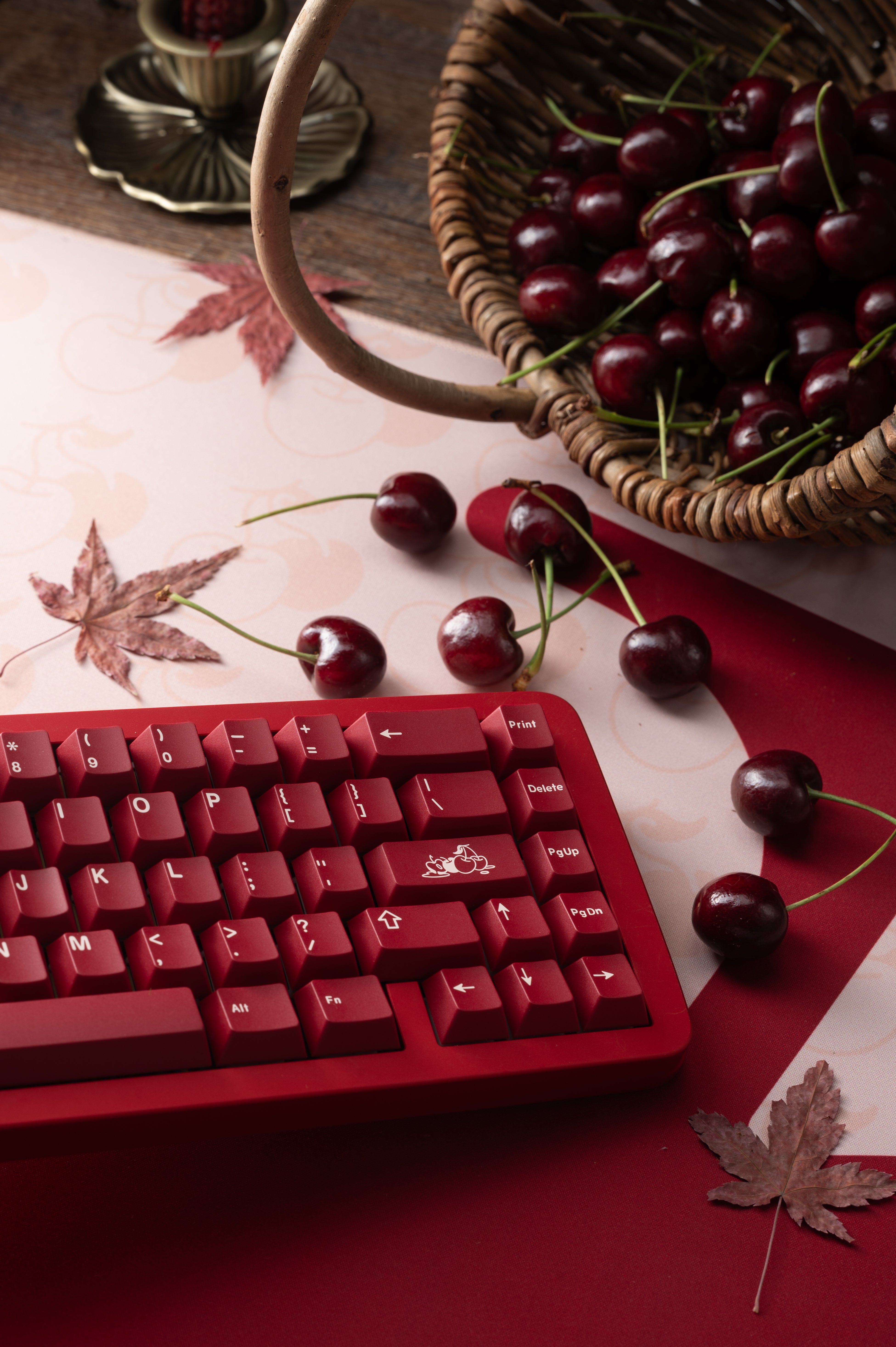 KEYKOBO CHERRIES ABS DOUBLE-SHOT KEYCAP SET