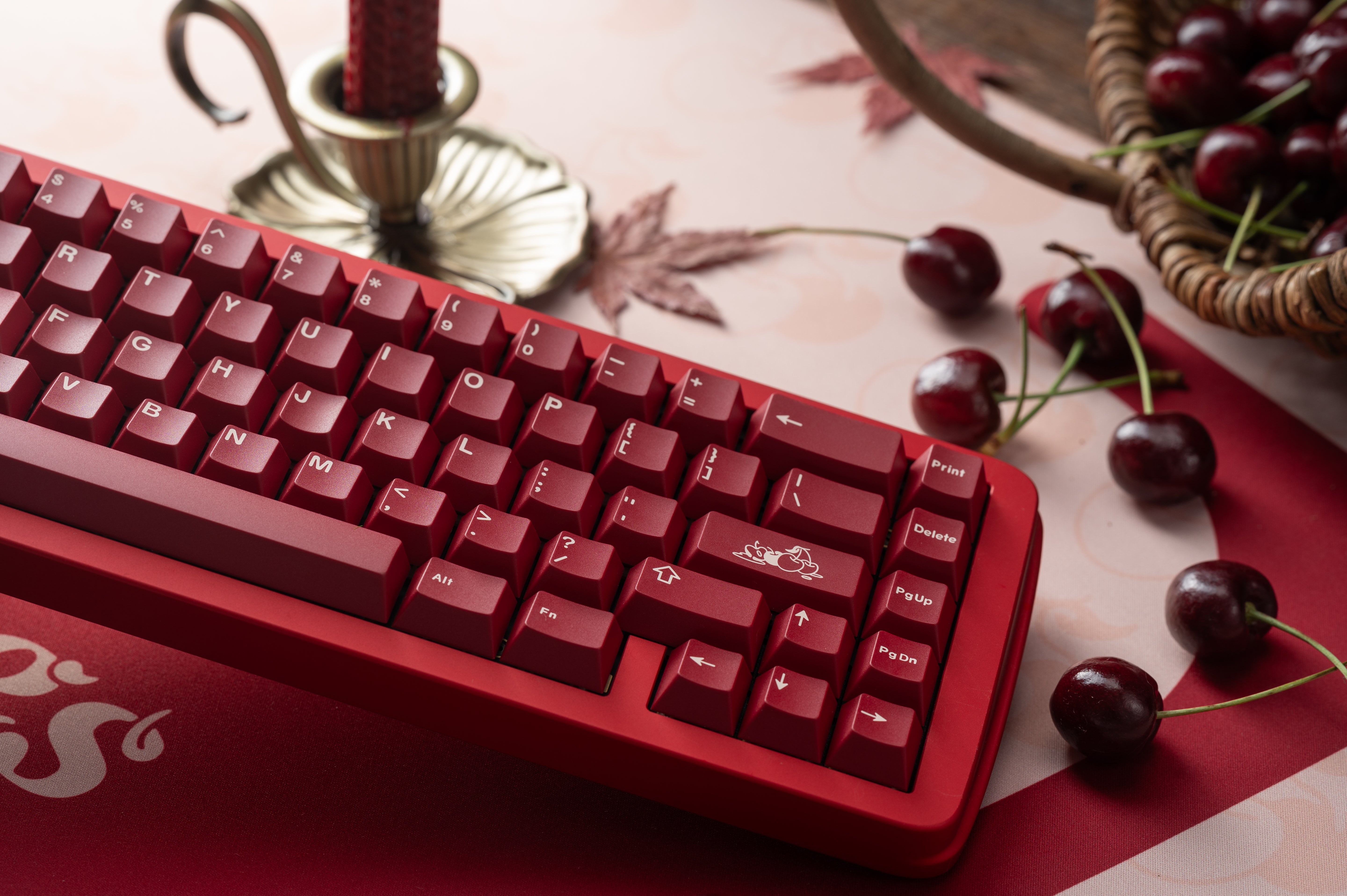 KEYKOBO CHERRIES ABS DOUBLE-SHOT KEYCAP SET