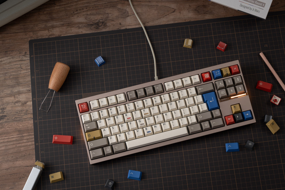 PBTfans Retro 100 Keycap Set: Customize Your Keyboard with Vintage ...