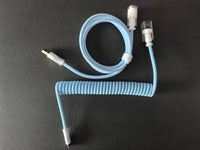 8KHz EVA Braided Aviator Keyboard Cable — Sky Blue, 3m Flex