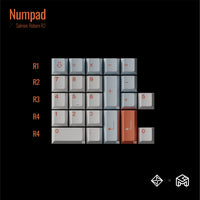 GOMASTER Salmon Reborn PBT Dye-Sublimation Keycap Set Instock Extra