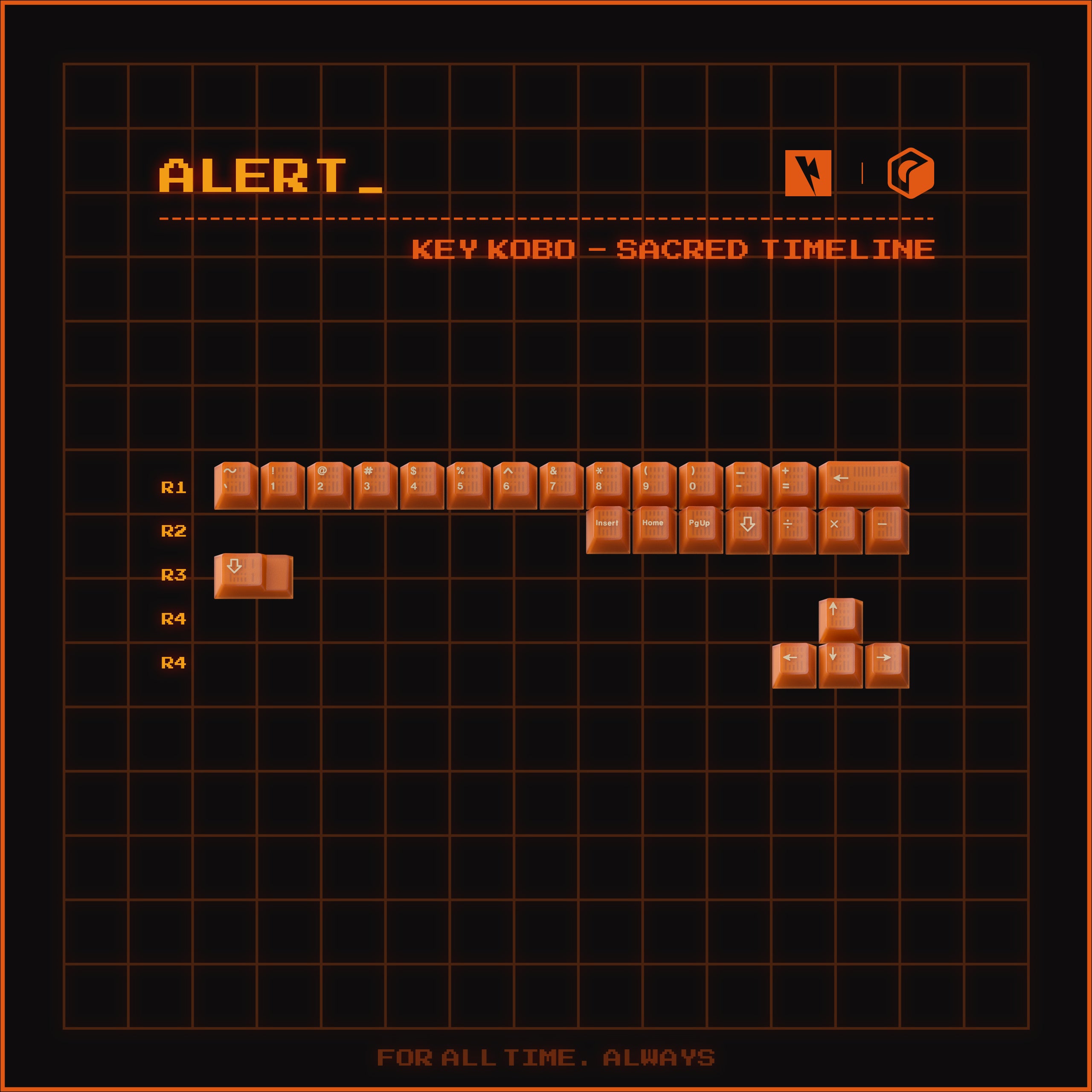 KeyKobo Sacred Timeline キーキャップセット Keykobo Sacred Timeline Keycaps Tripleshot ABS – Divinikey