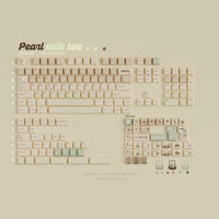 QK Pearl Milktea PBT Dye-Sub Keycap SEt