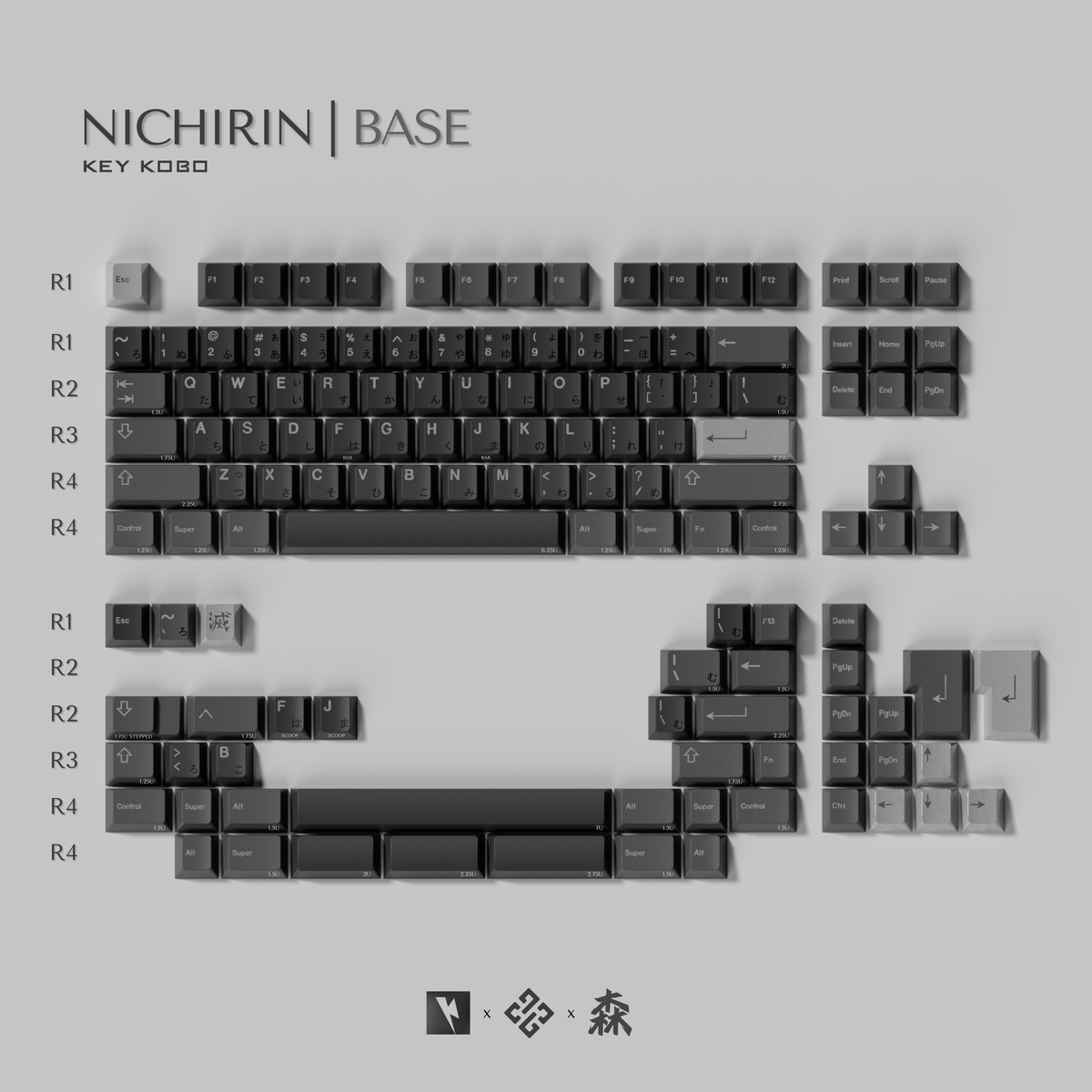 KEYKOBO Nichirin ABS Triple-Shot Keycap Set Instock – UniKeys KEYKOBO Nichirin ABS Triple-Shot Keycap Set Instock – UniKeys