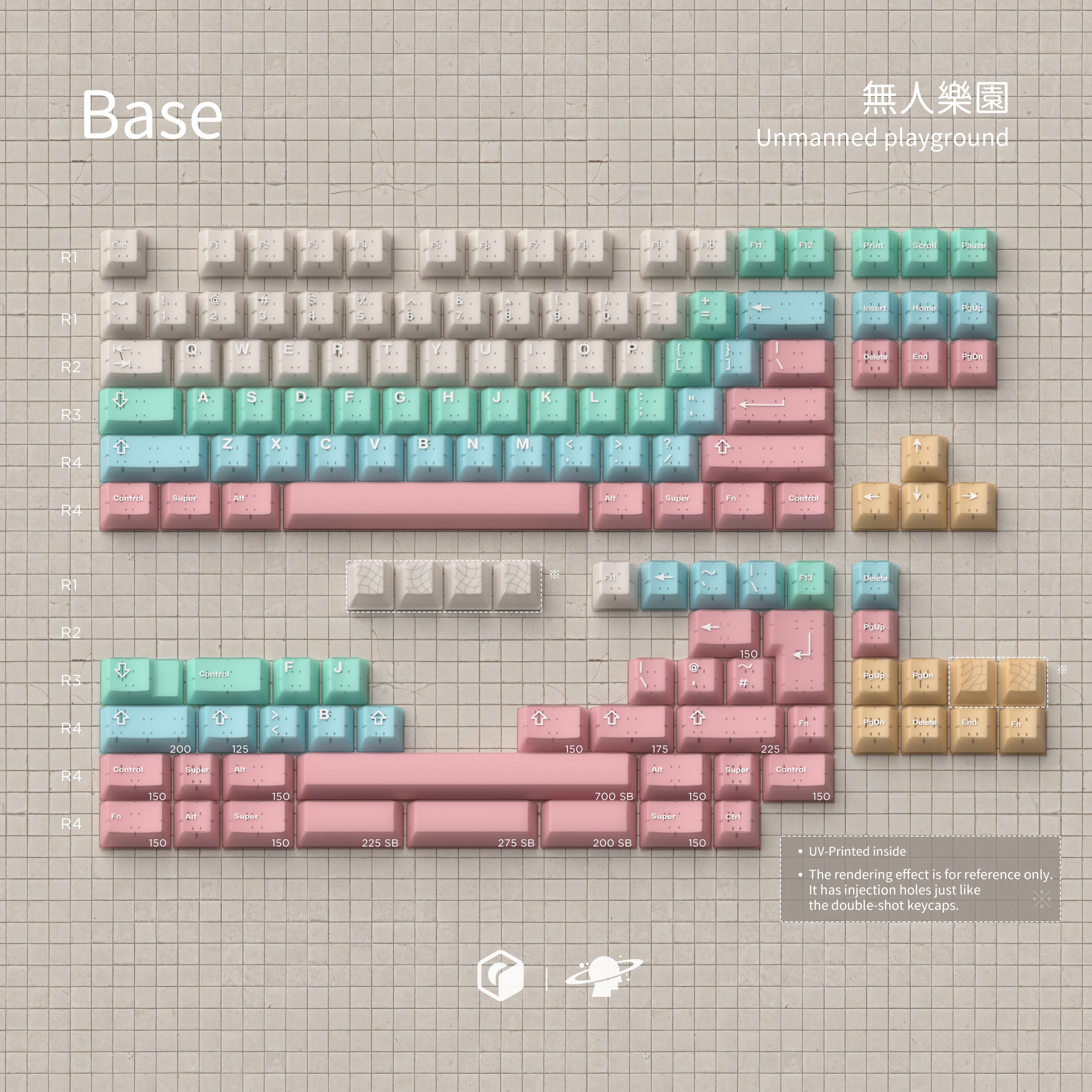 MW UNMANNED PLAYGROUND 無人樂園 PBT DOUBLE-SHOT KEYCAP SET – UniKeys