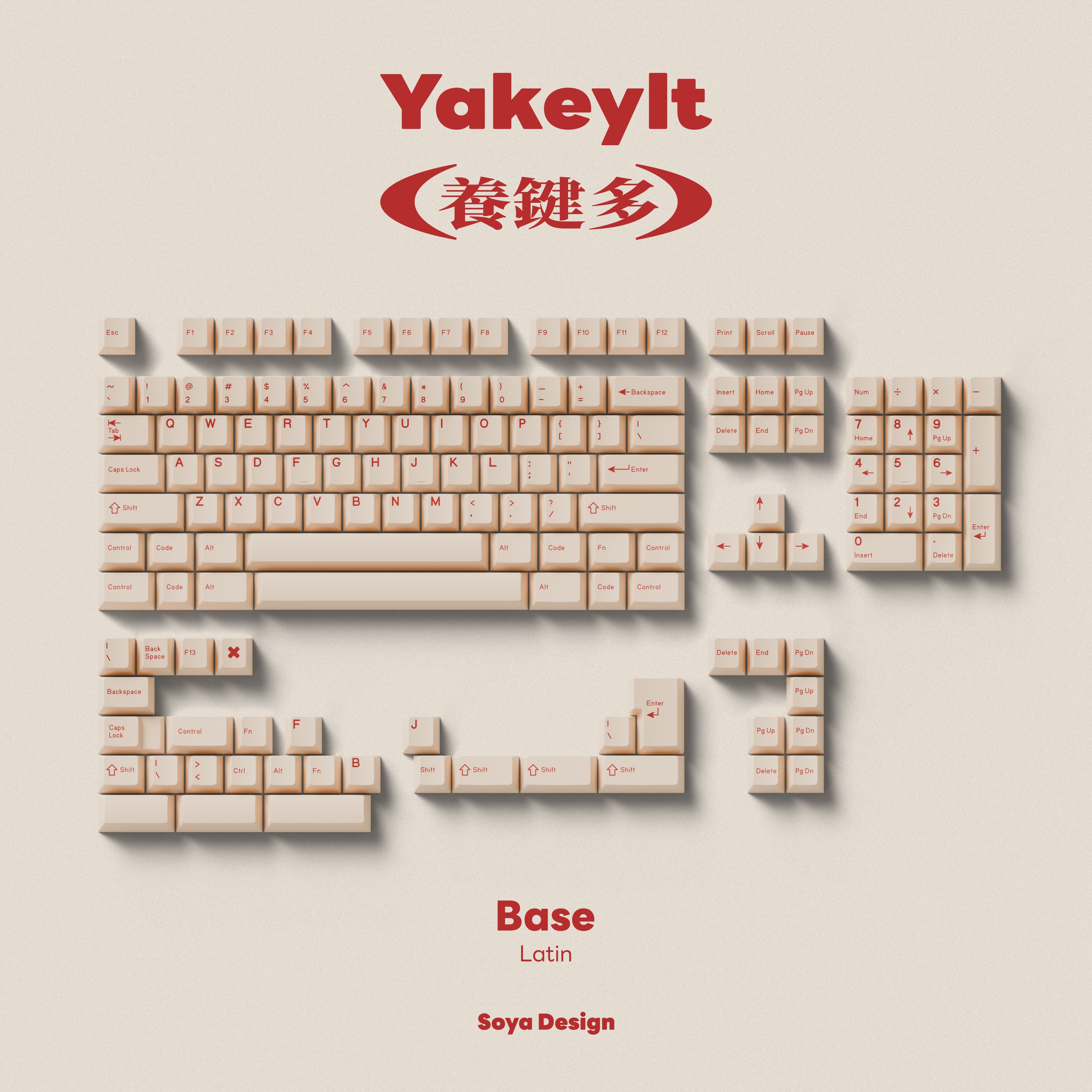 TUT YAKEYLT Cherry Profile Keycaps Set | Stylish & Comfortable