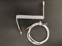 8KHz Braided Aviator Keyboard Cable — Pure White, 3m Flex